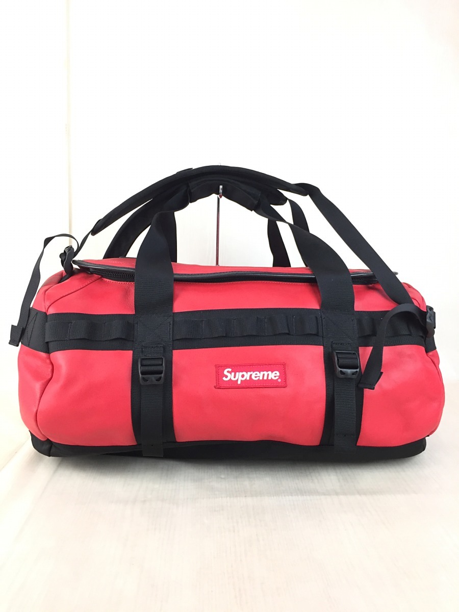 Supreme◇17AW/Leather Base Camp Duffle/ボストンバッグ/レザー