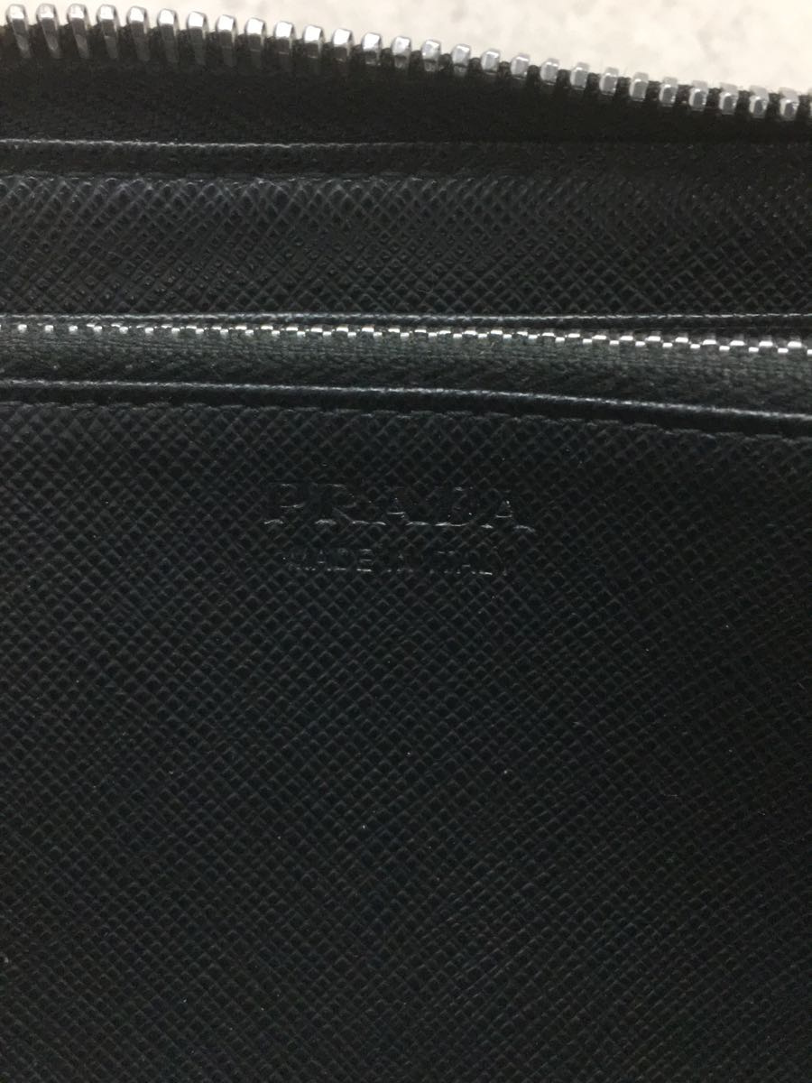 PRADA◇SAFFIANO 1/レザー長財布/レザー/BLK/無地/2ML317 | web