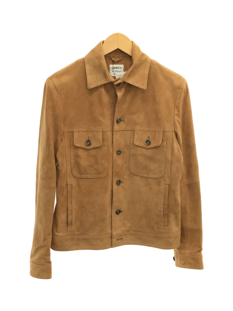 EMMETI◇GOAT SKIN SUEDE TRACKER JACKET/レザージャケット・ブルゾン