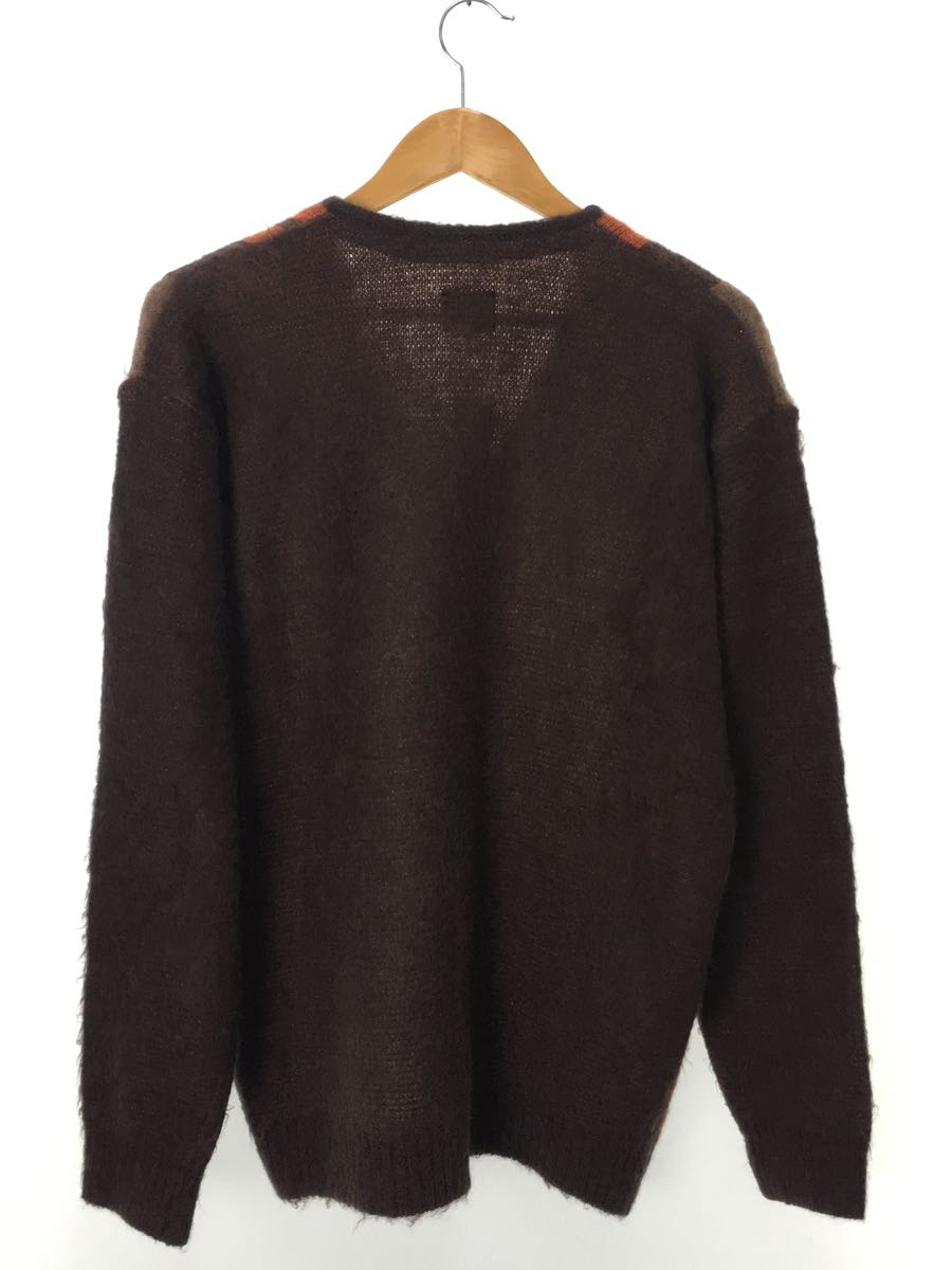 Needles◇20AW/Mohair Cardigan Mondrian/M/モヘア/ブラウン/HM269