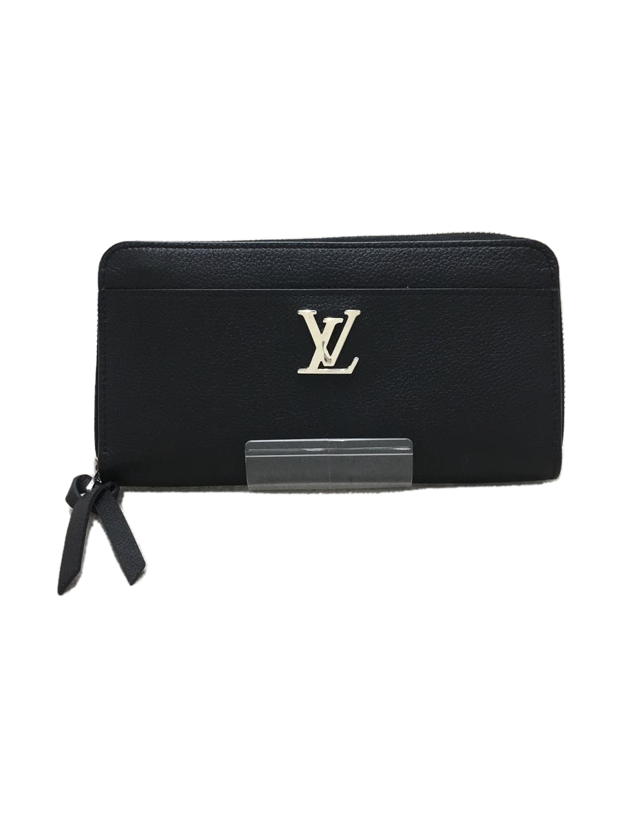 LOUIS VUITTON◇ジッピー・ロックミー_BLK/牛革/BLK/無地/ユニセックス