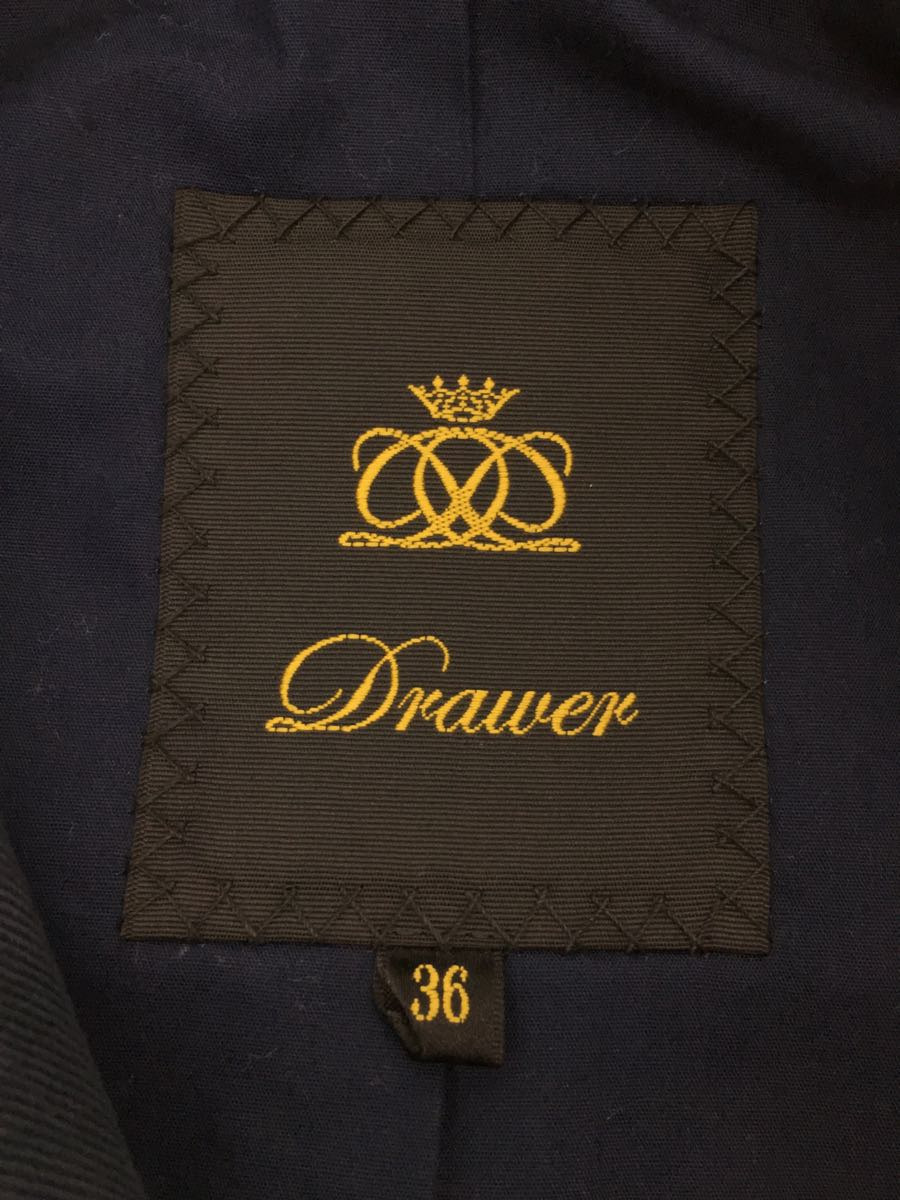 DRAWER◇カルゼ ジャケット/36/コットン/NVY/無地 | laninternet.com.br