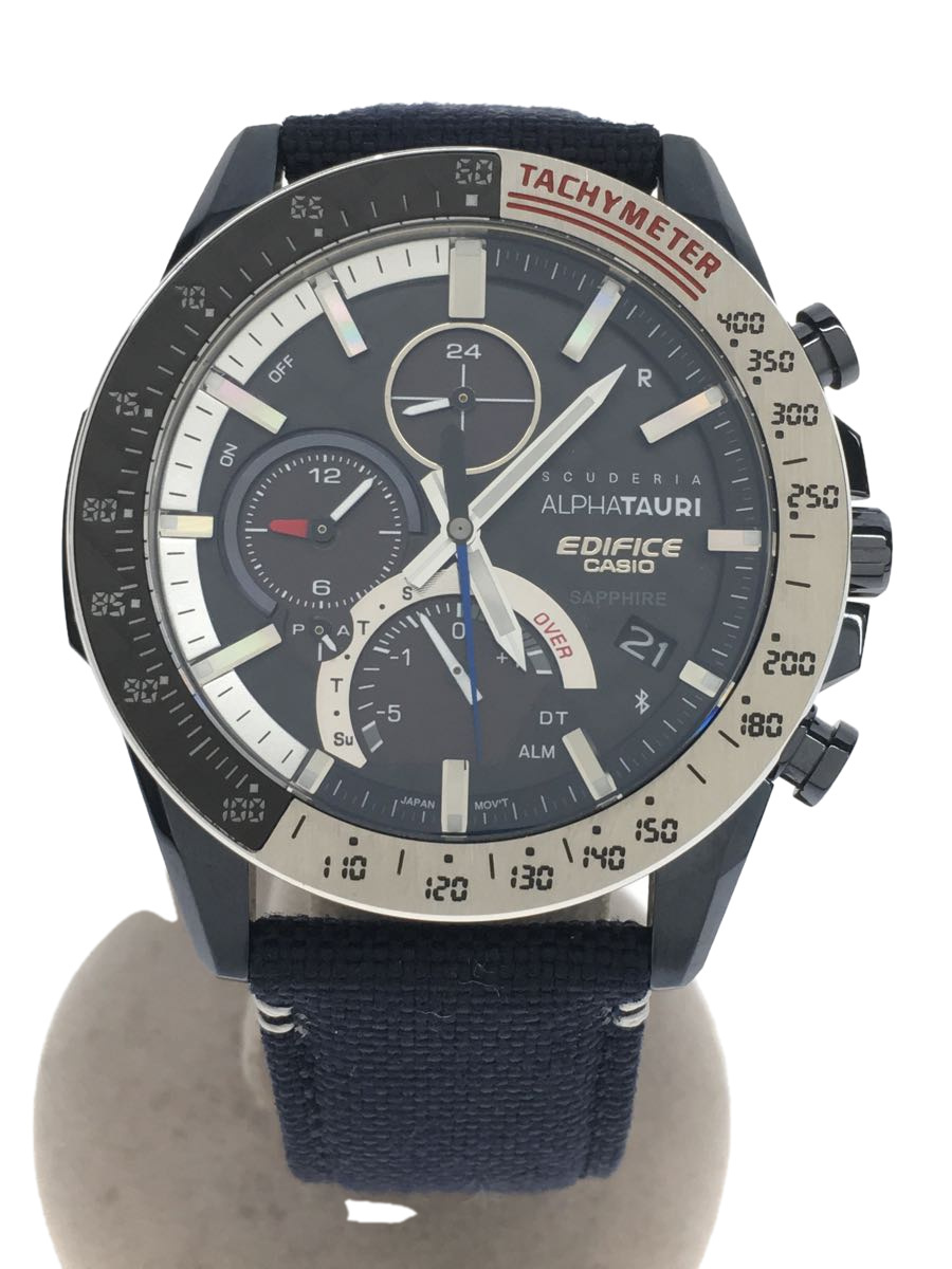 CASIO◇ソーラー腕時計_EDIFICE/アナログ/EQB-1000AT-1AJR/Scuderia