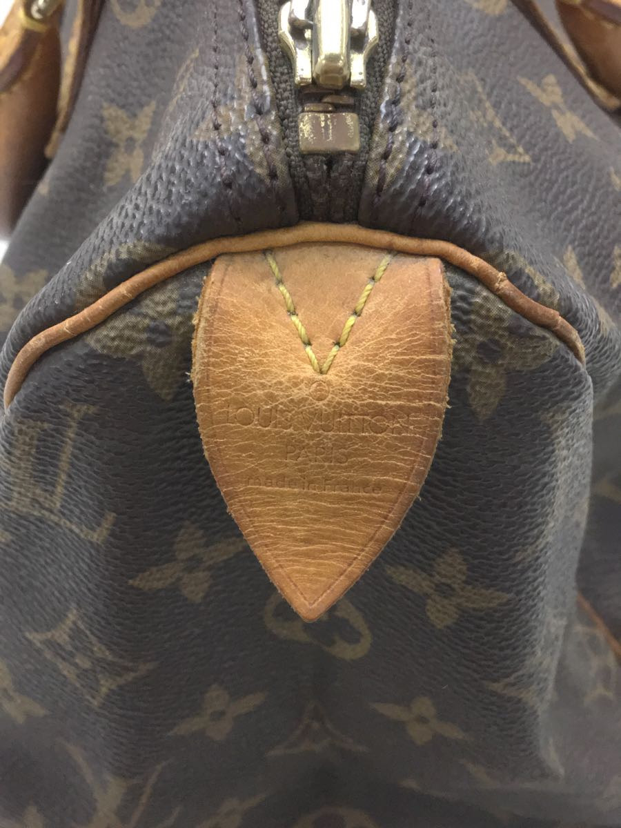 LOUIS VUITTON◇スピーディ30_モノグラムキャンバス/PVC/BRW