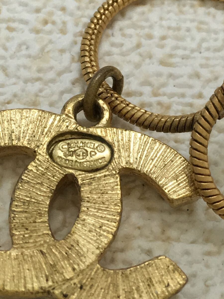 CHANEL◇OLD CHANEL/2連ブレスレット/カラーストーン/GLD/ココマーク