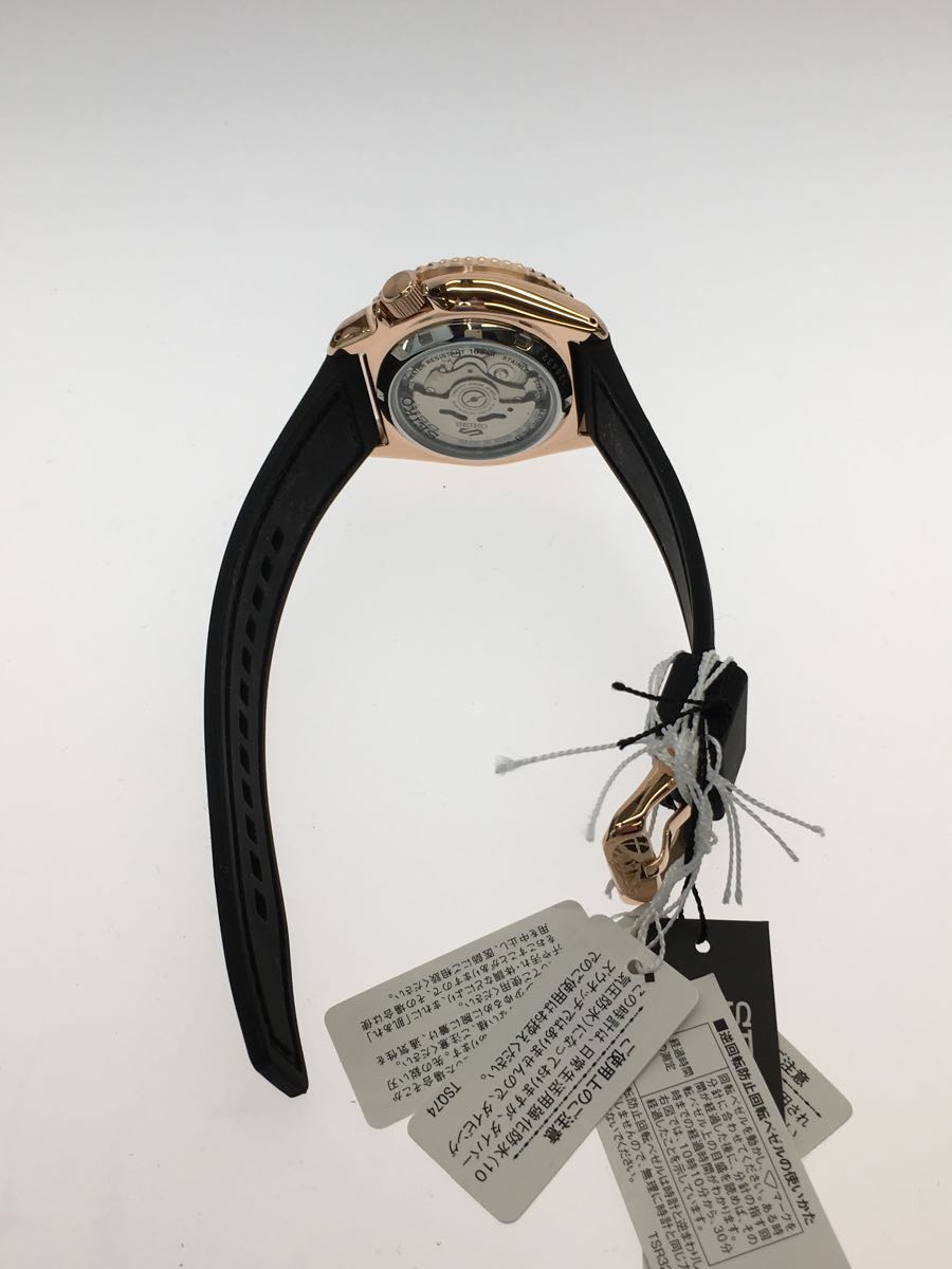 SEIKO◇自動巻腕時計/アナログ/レザー/BLK/BLK/SS | tammysollenberger.com