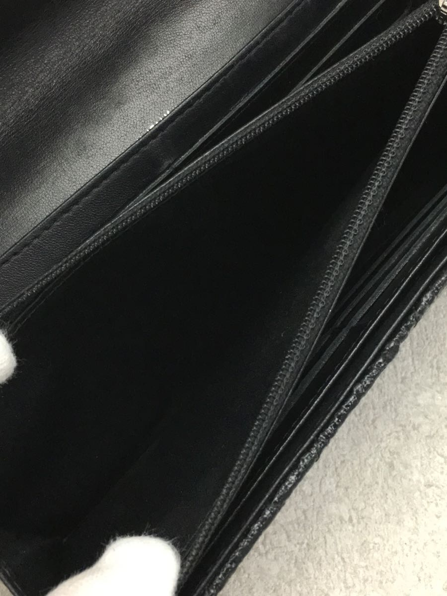 CHANEL◇長財布/レザー/BLK/ユニセックス | cartimeexpress.com