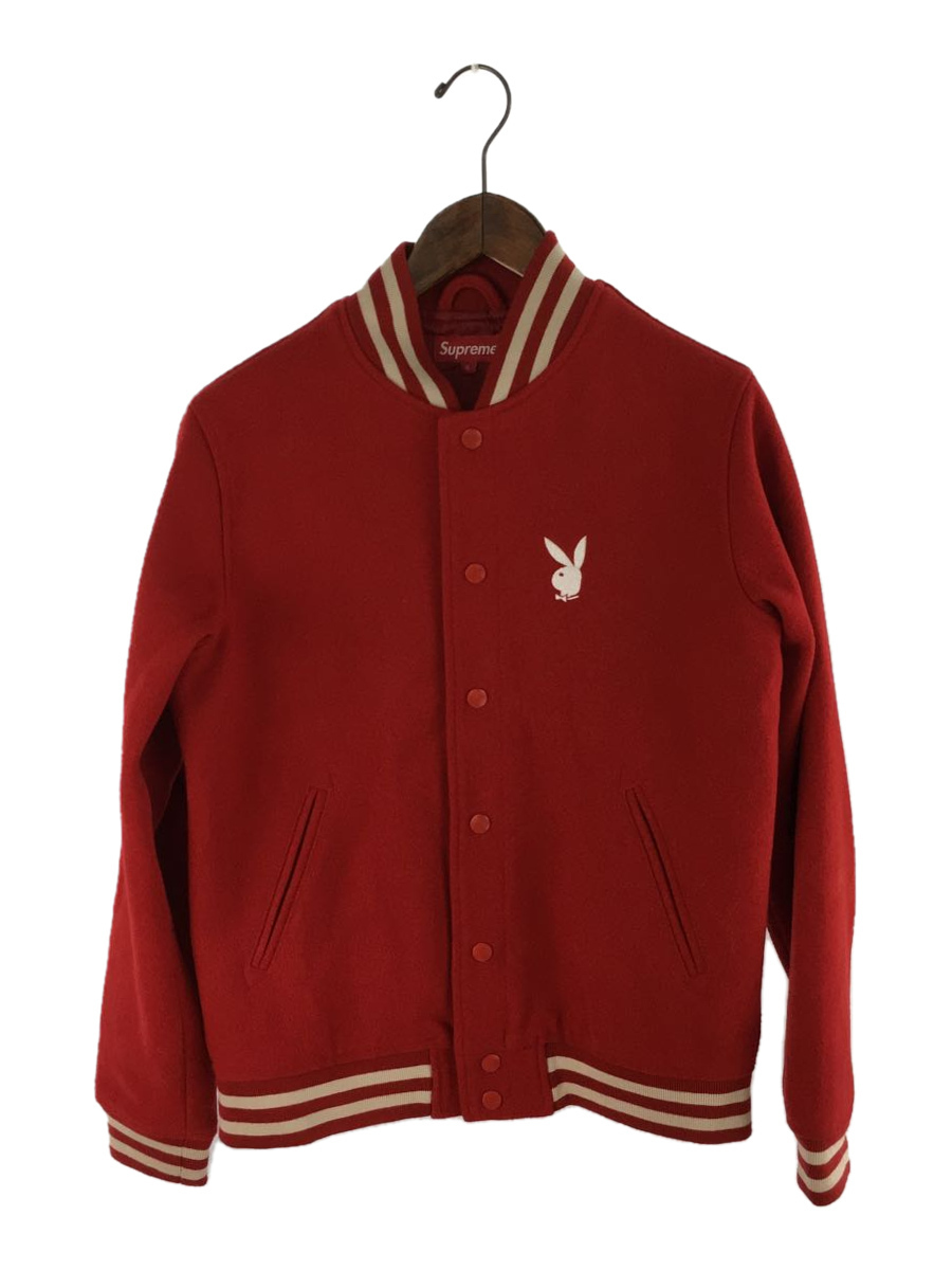 Supreme◇スタジャン/S/ウール/RED/11SS/playboy Varsity Jacket