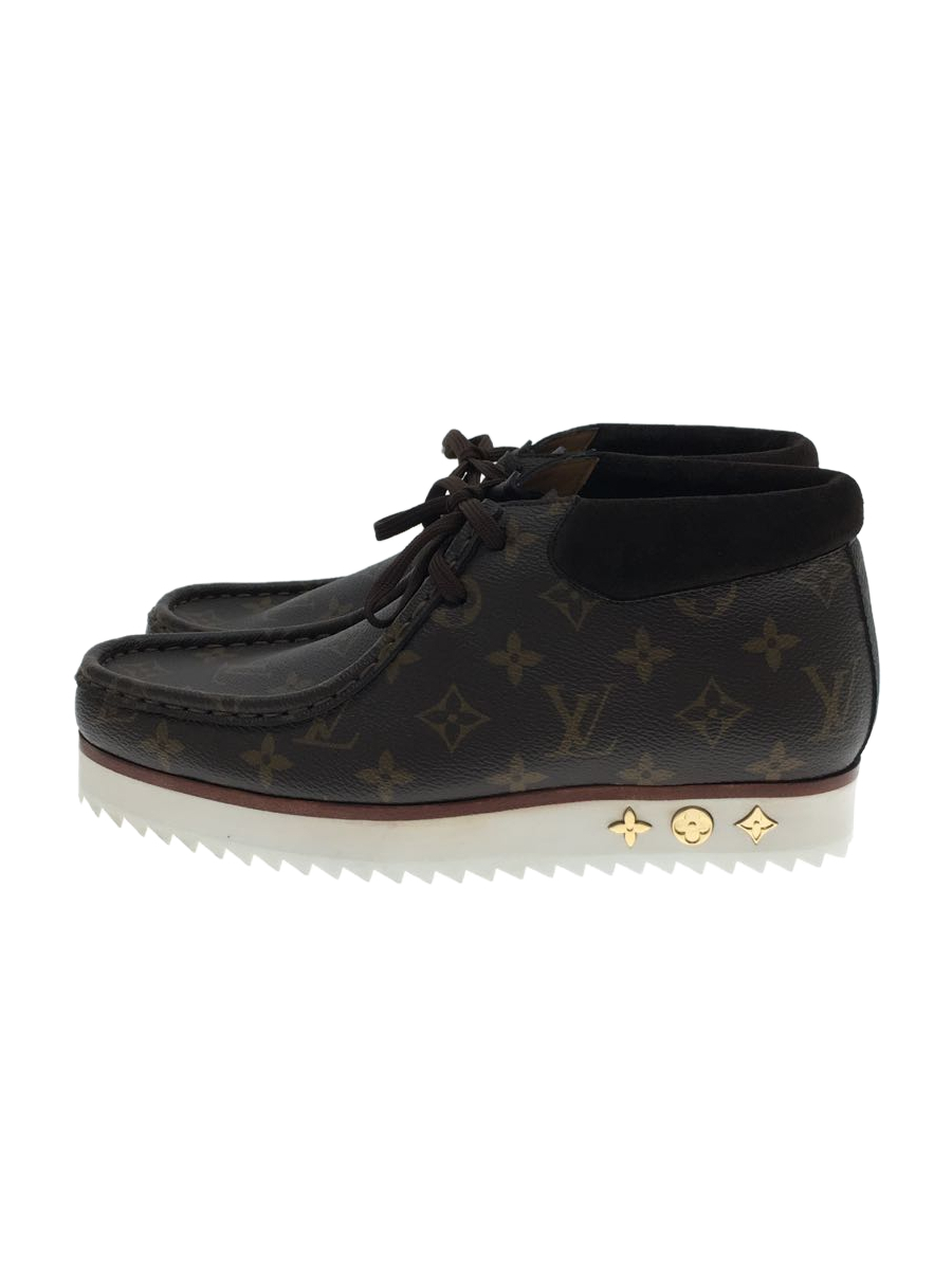 LOUIS VUITTON◇×NIGO/LVモッズ・ライン/チャッカブーツ/US7.5/BRW