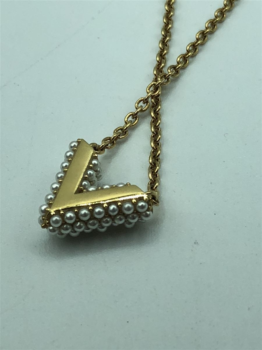 LOUIS VUITTON◇ネックレス・エセンシャルV/M68358/パール装飾