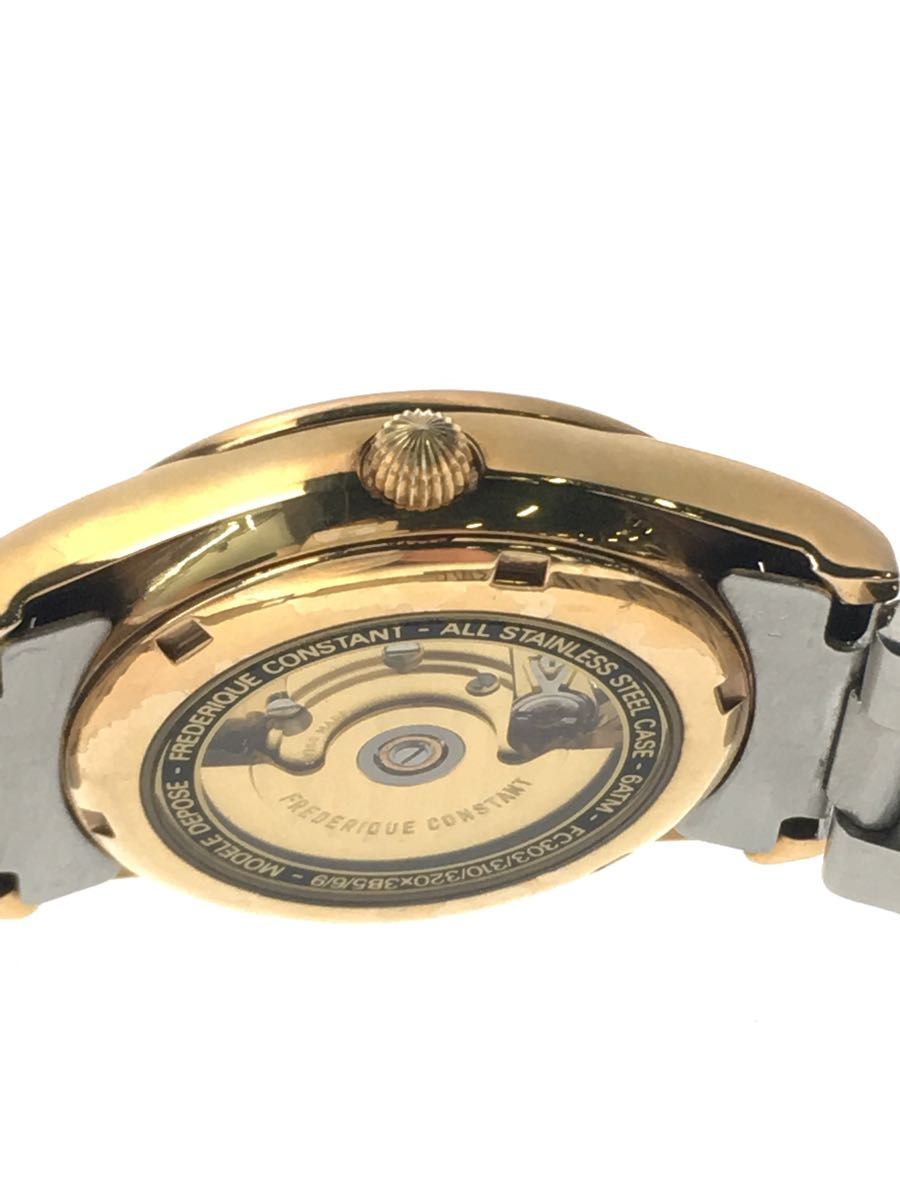 FREDERIQUE CONSTANT◇自動巻腕時計/アナログ/ステンレス/WHT/SLV/FC