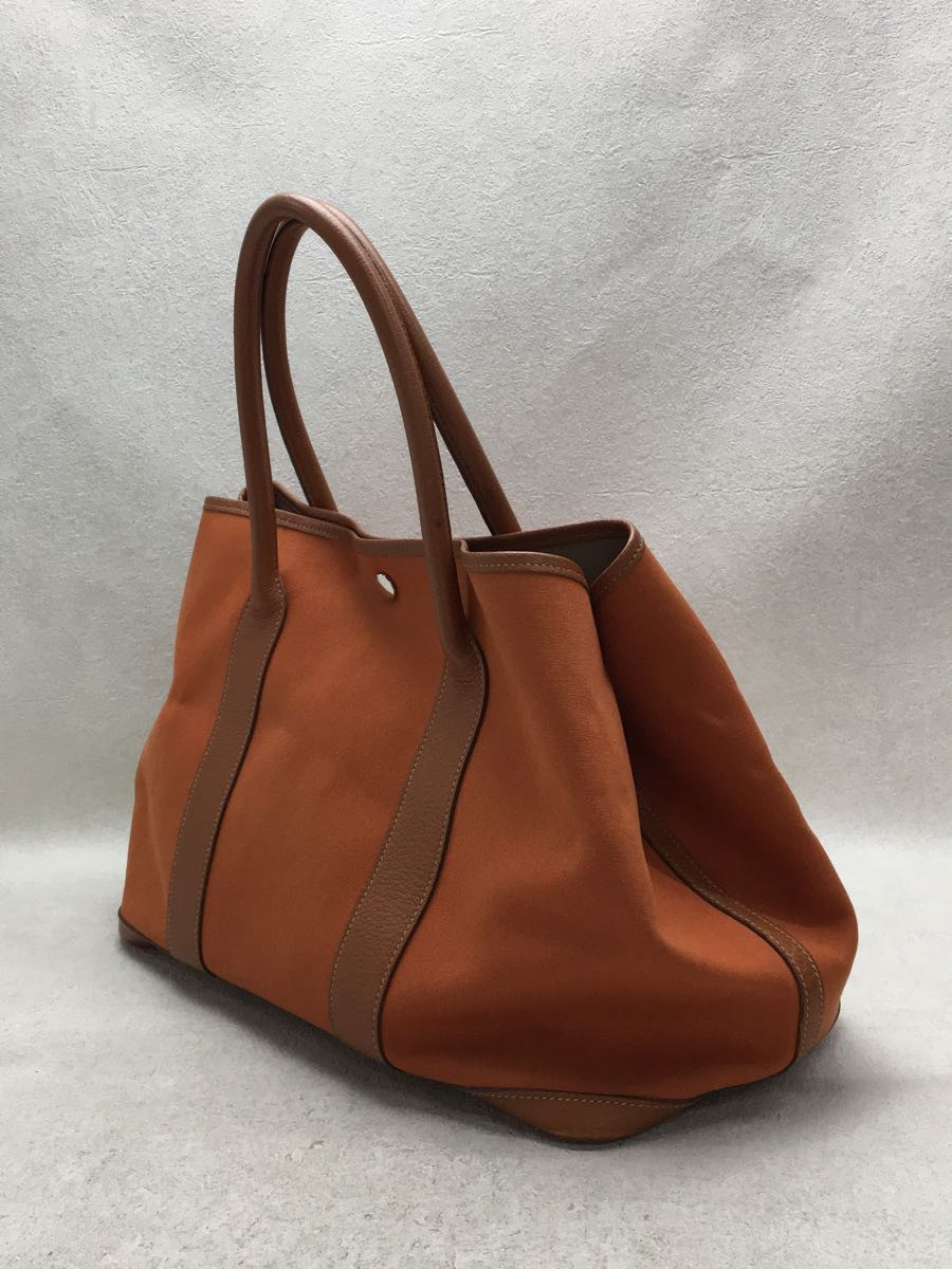 HERMES◇エルメス/ガーデンパーティPM/I刻印/トートバッグ/キャンバス