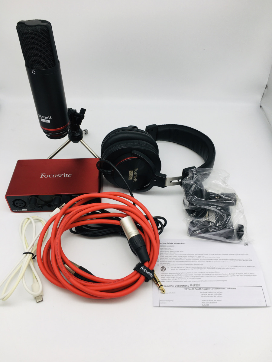 Focusrite◇Scarlett Solo Studio/オーディオインターフェイス/状態