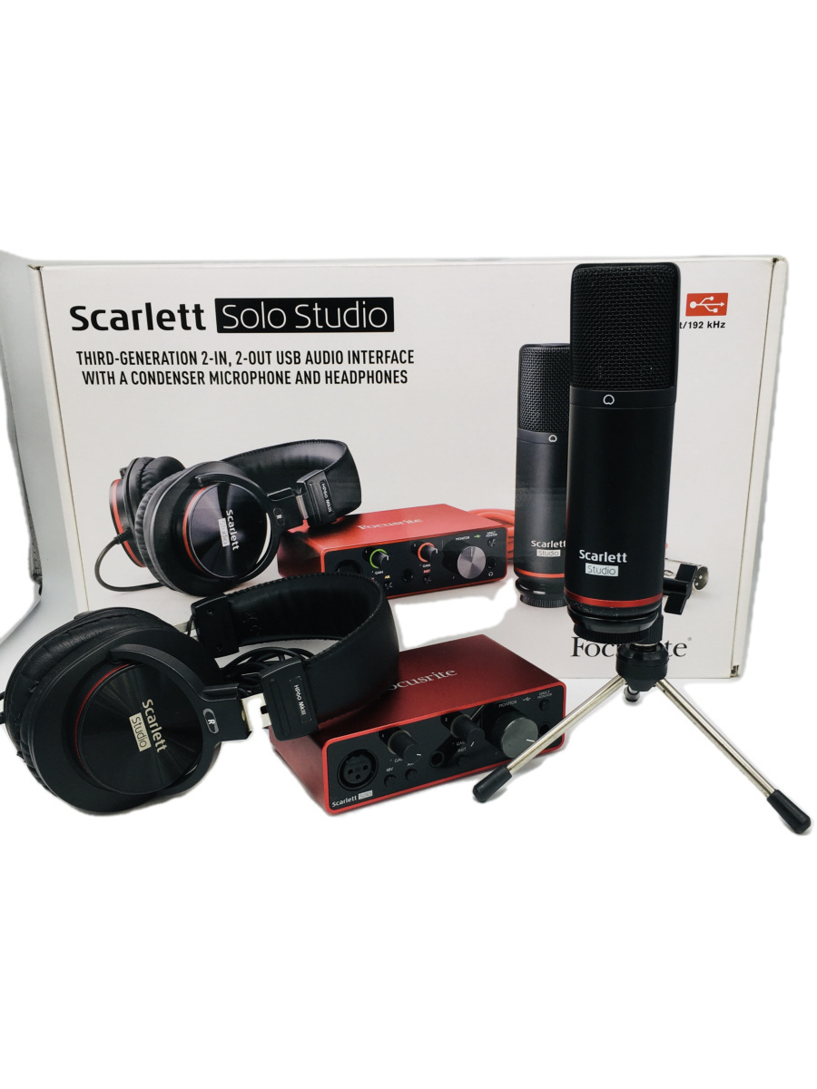 Focusrite◇Scarlett Solo Studio/オーディオインターフェイス/状態