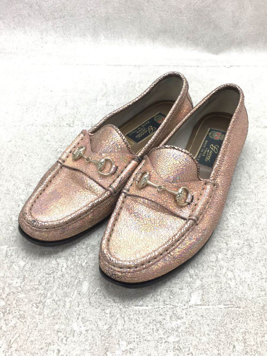 グッチ GUCCI ☆エナメルレザー ビット ローファー ピンク 伊製 35.5