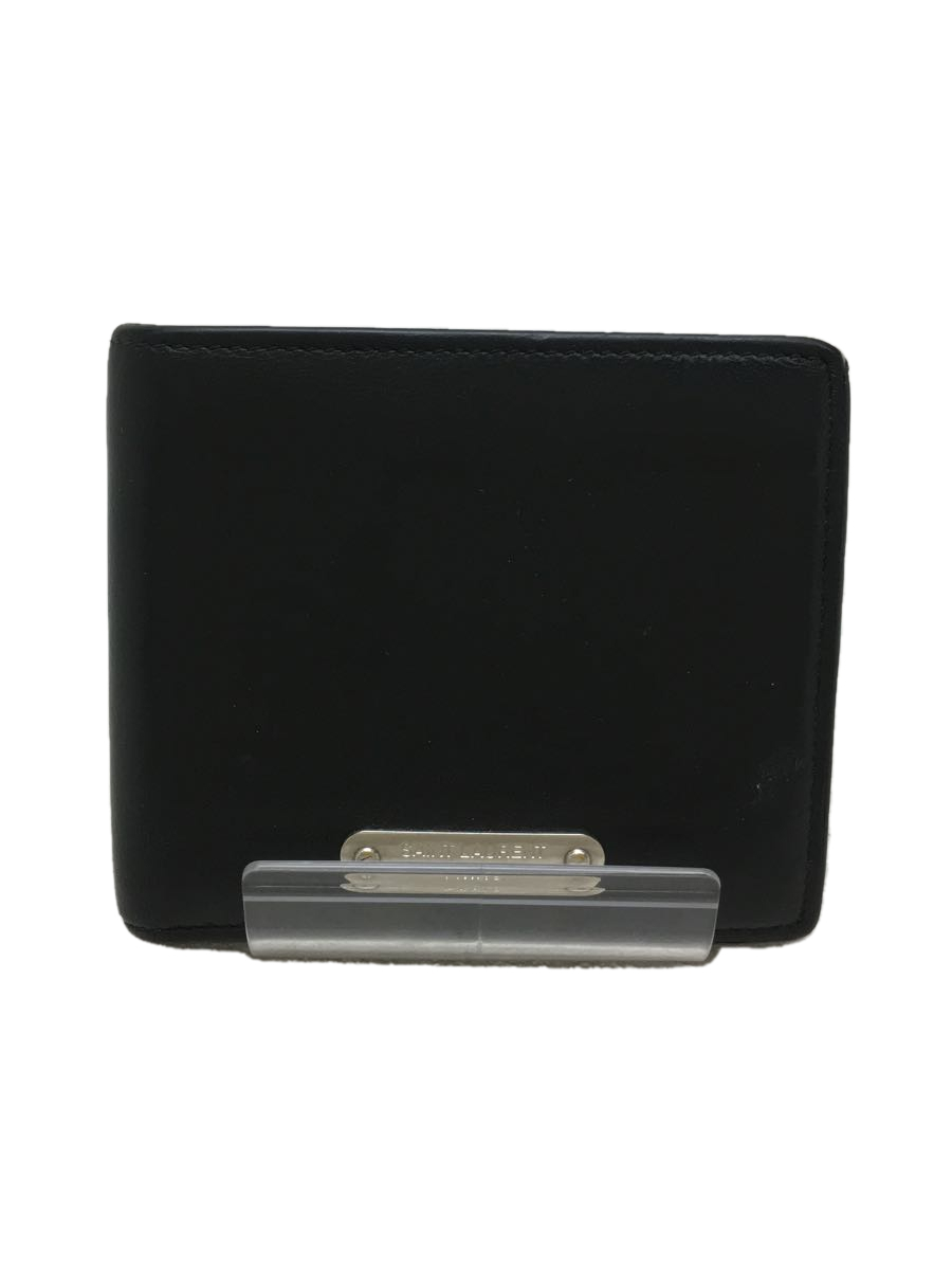 SAINT LAURENT◇SAINT LAURENT/サンローラン/2つ折り財布/レザー/BLK