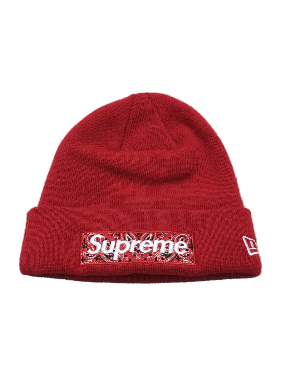 Supreme ボックスロゴビーニー バンダナ 19FW レッド 最終価格！