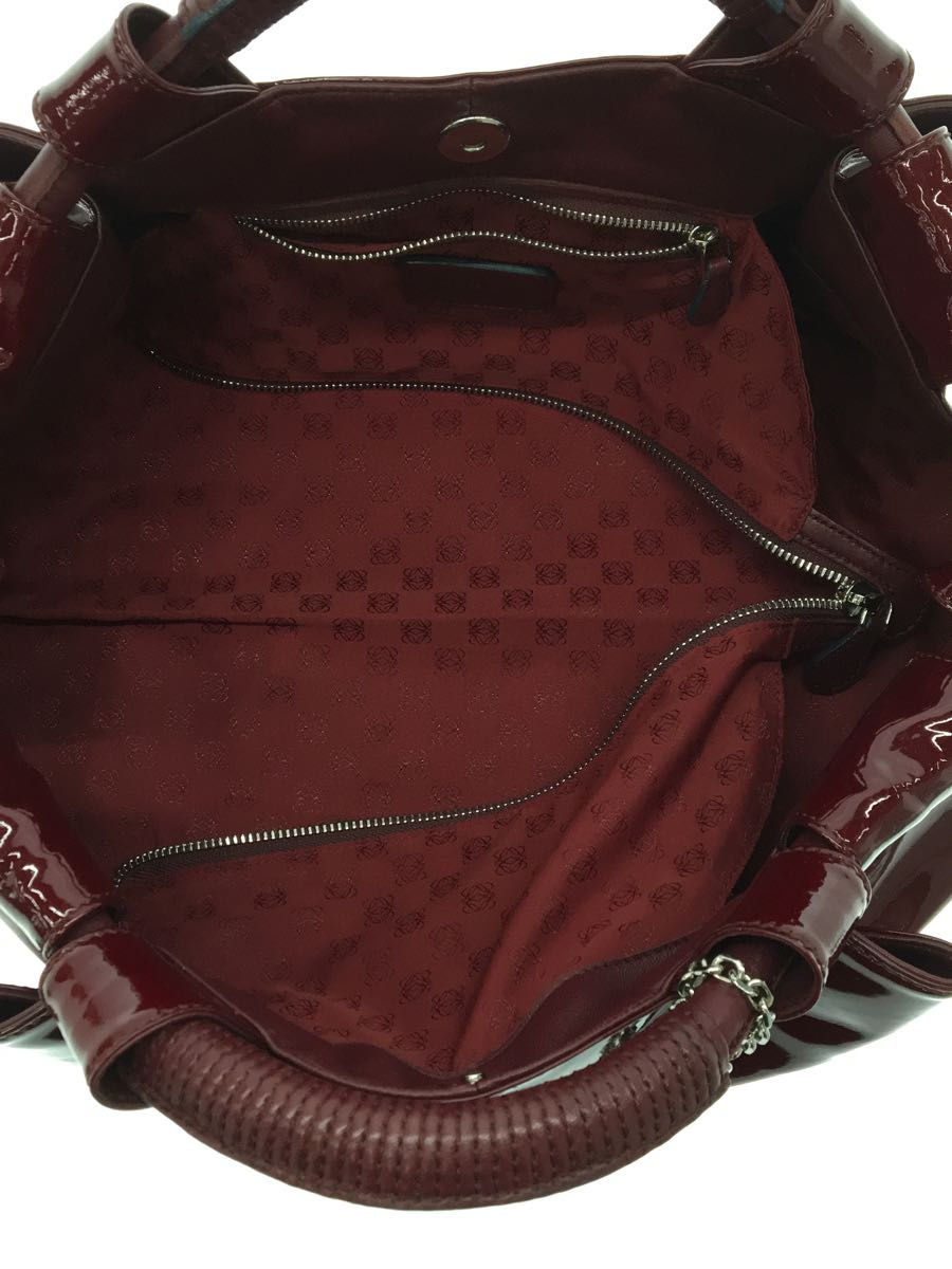 LOEWE◇ナッパアイレ/ハンドバッグ/エナメル/BRD - www.theivyspa.com セールアイテム ロエベ ナッパアイレ ストラップ付き ハンドバッグ