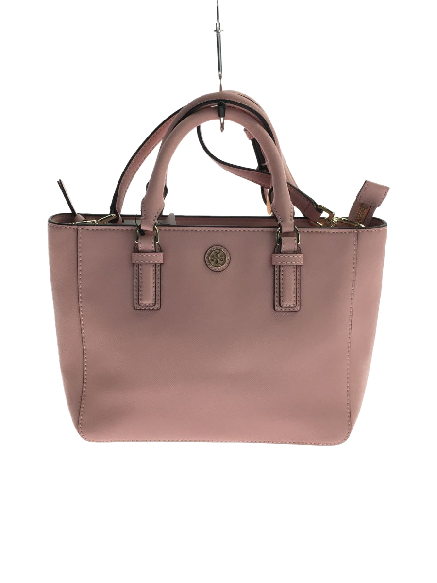 TORY BURCH◇ROBINSON MINI SQUARE TOTE/PNK/HST036 08-15 