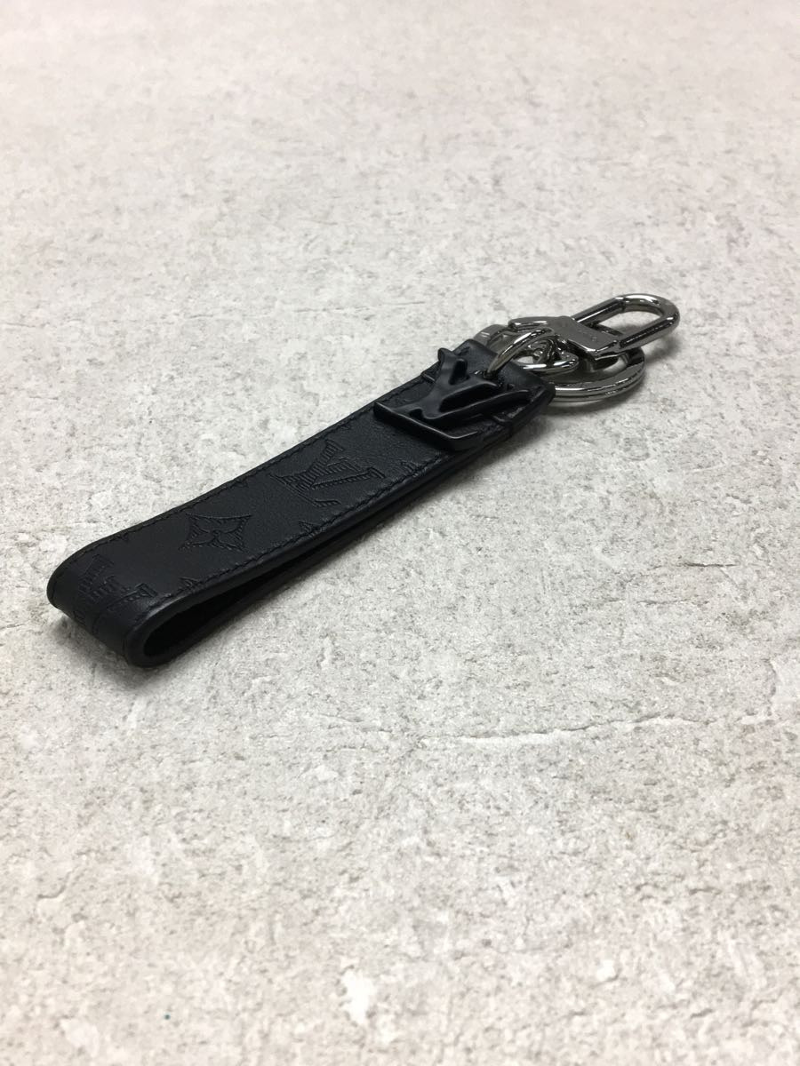 LOUIS VUITTON◇キーホルダー/レザー/BLK/モノグラム/M68675