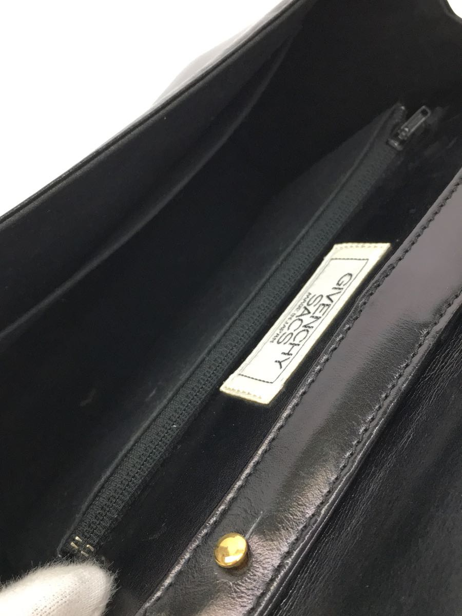 GIVENCHY◇2WAYショルダーバッグ/レザー/ブラック/2WAYハンドバッグ