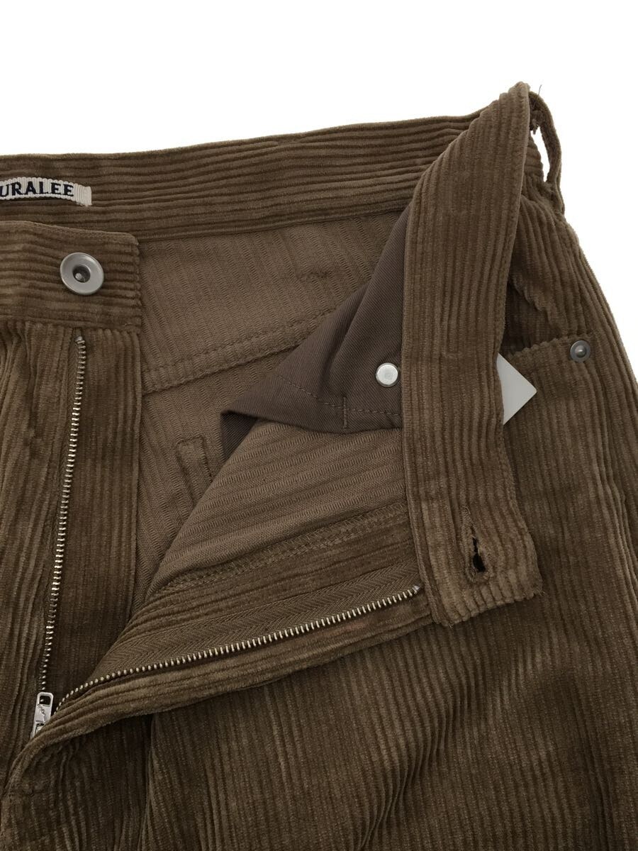 AURALEE◇2019/WASHED CORDUROY/ボトム/4/コットン/CML/A9AP03FN