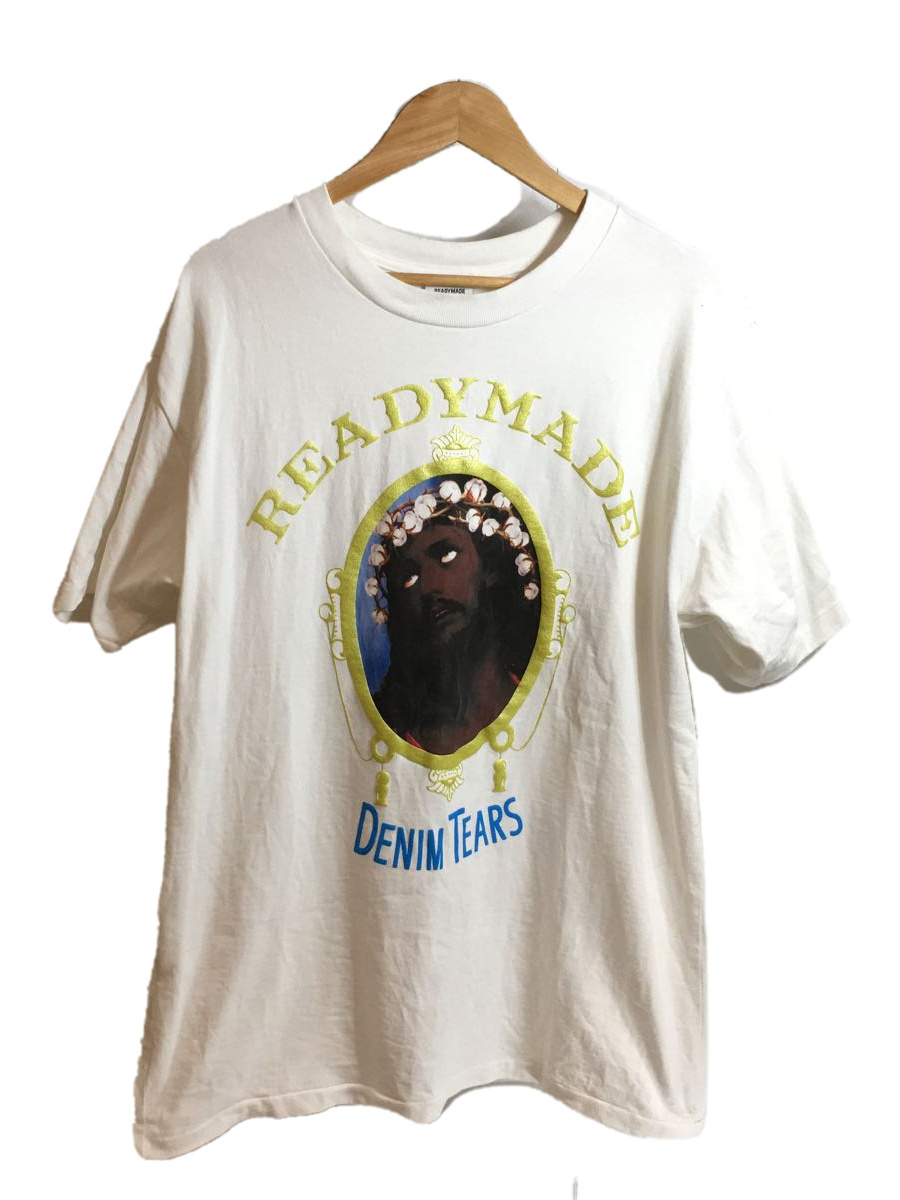 READYMADE◇22SS/×DENIM TEARS COTTON WREATH/Tシャツ/L/コットン