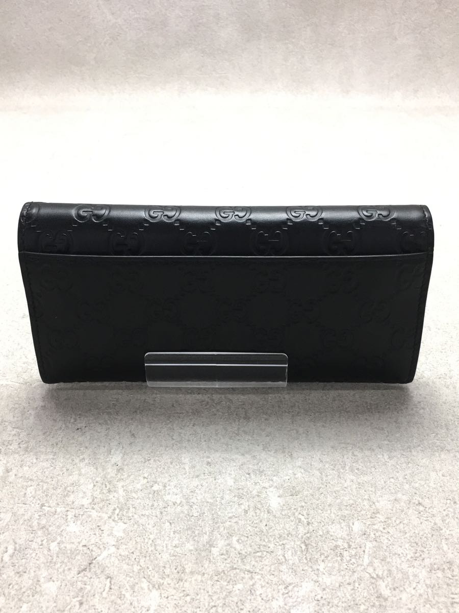 GUCCI◇481727/長サイフ_グッチシマレザー/レザー/BLK/グッチ | www