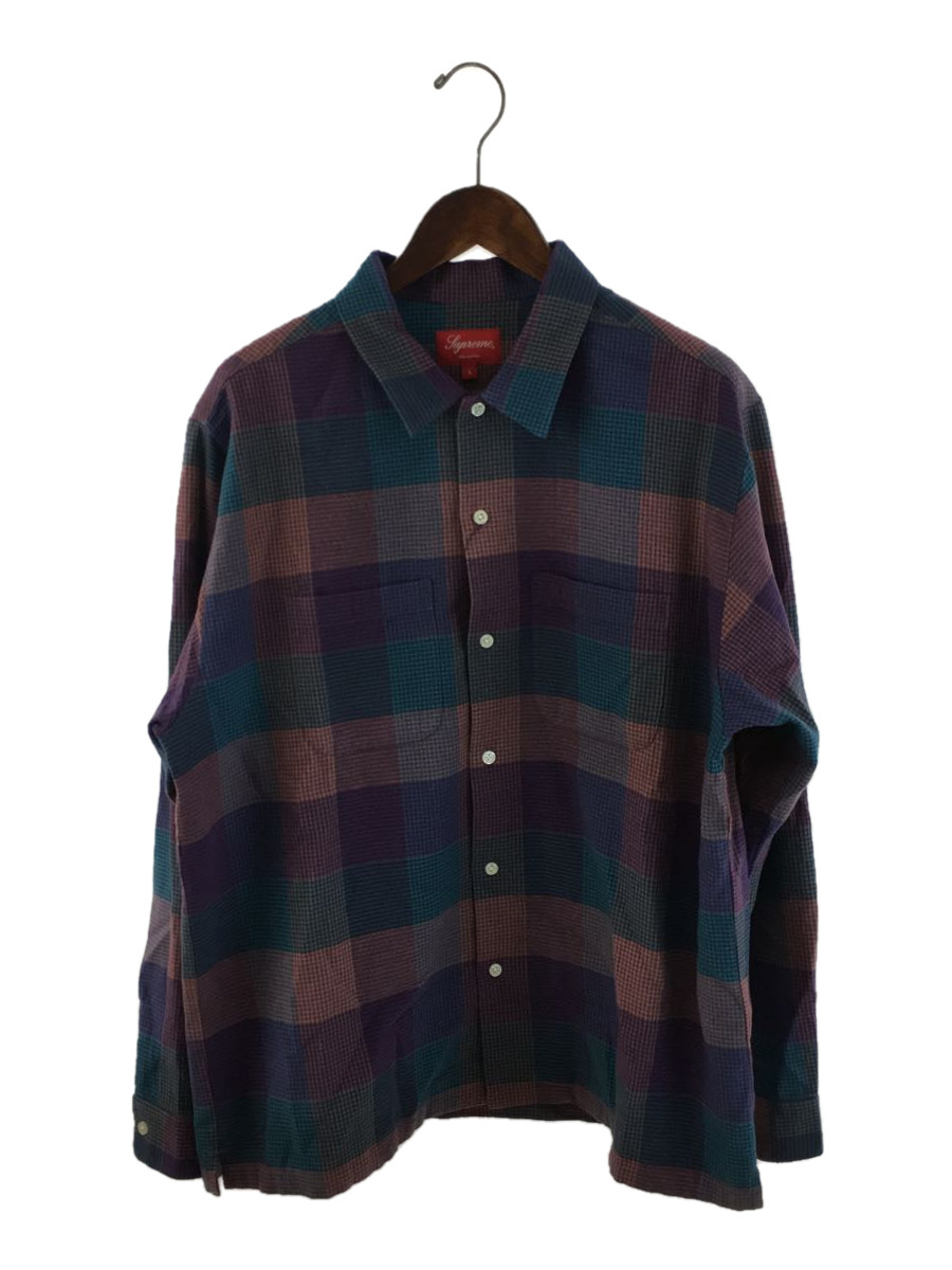 Supreme◇21AW/Plaid Flannel Shirt Multicolor/L/コットン/マルチ