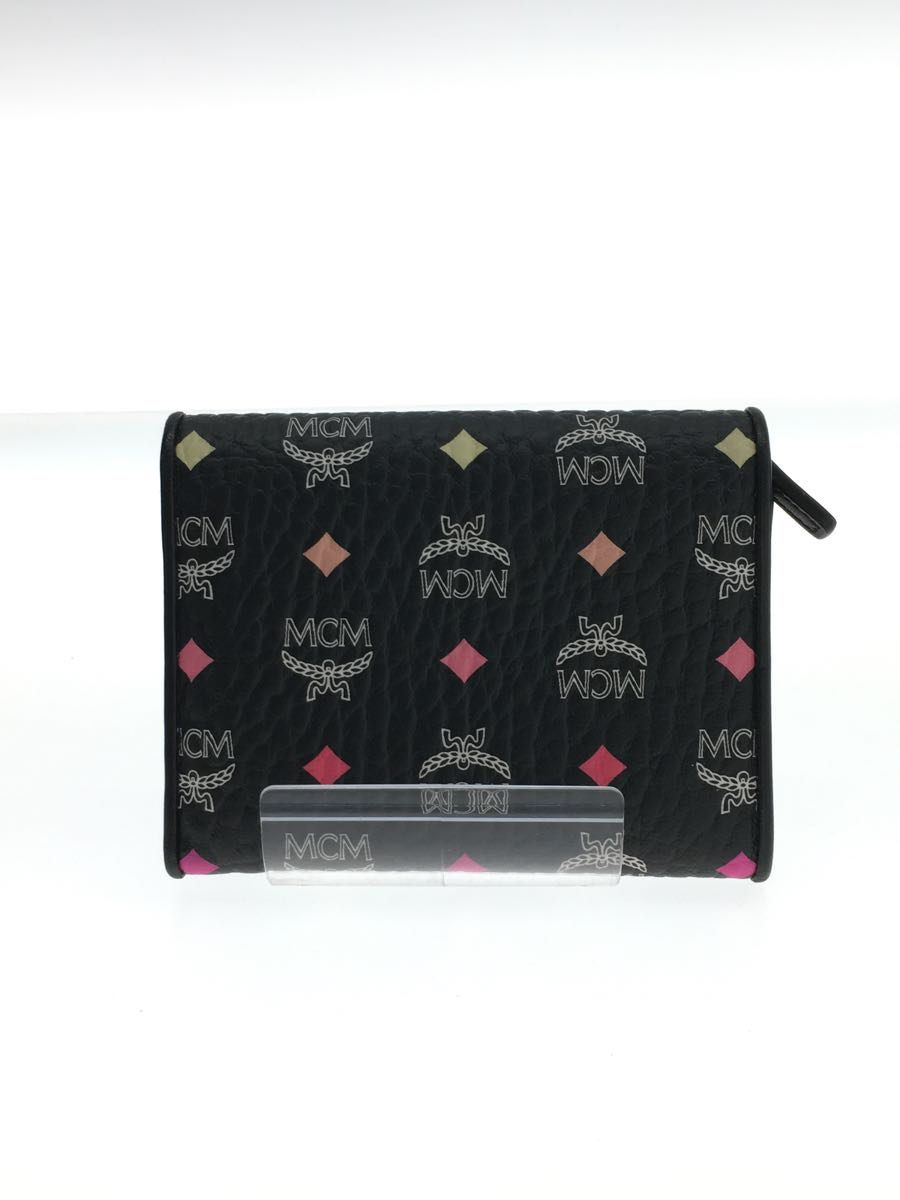 MCM◇3つ折り財布/BLK/総柄/レディース - coastalcareeracademy.com