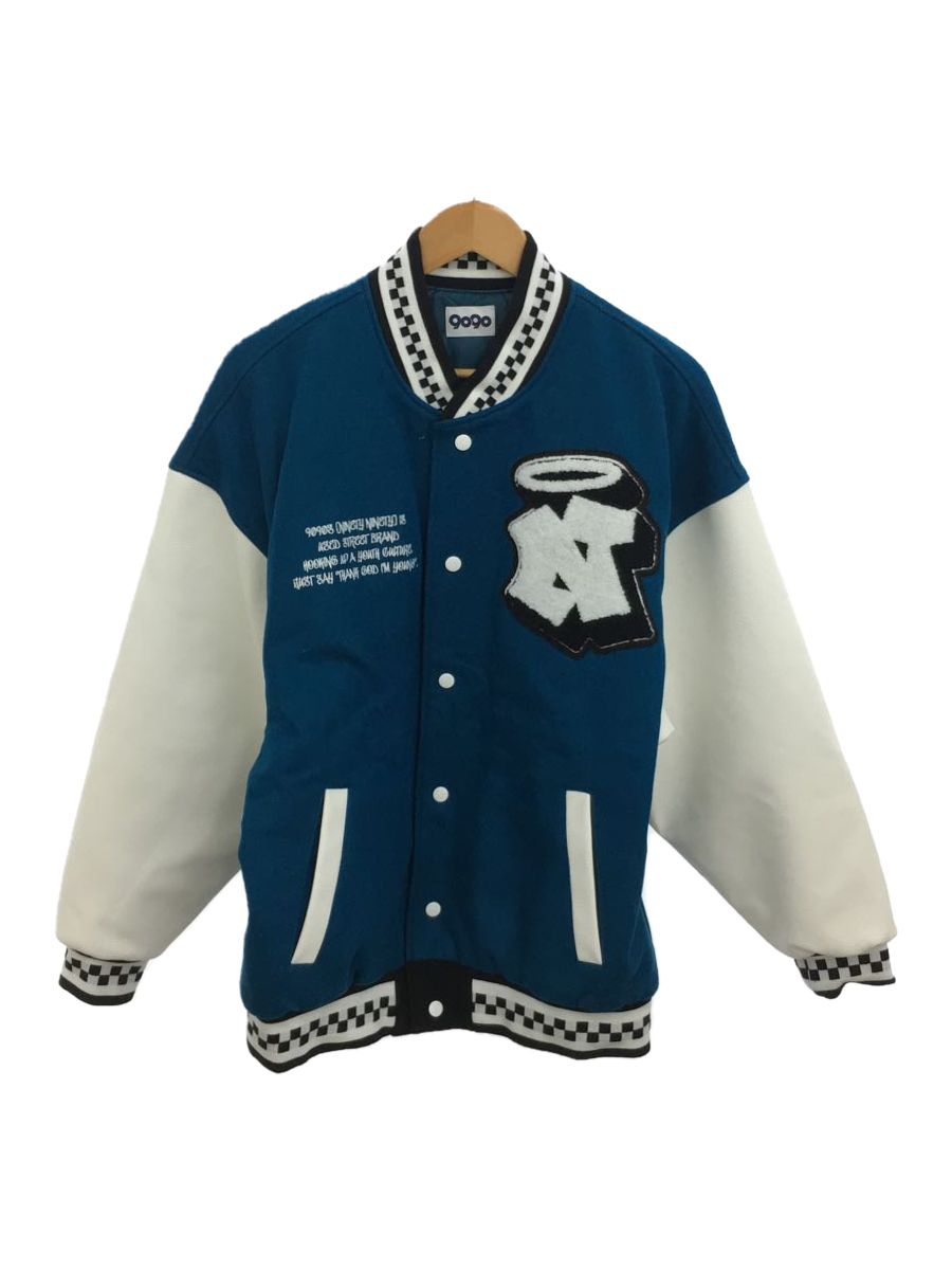9090/Angel Stadium Jacket /L/ウール/BLU/無地 | fft.mt