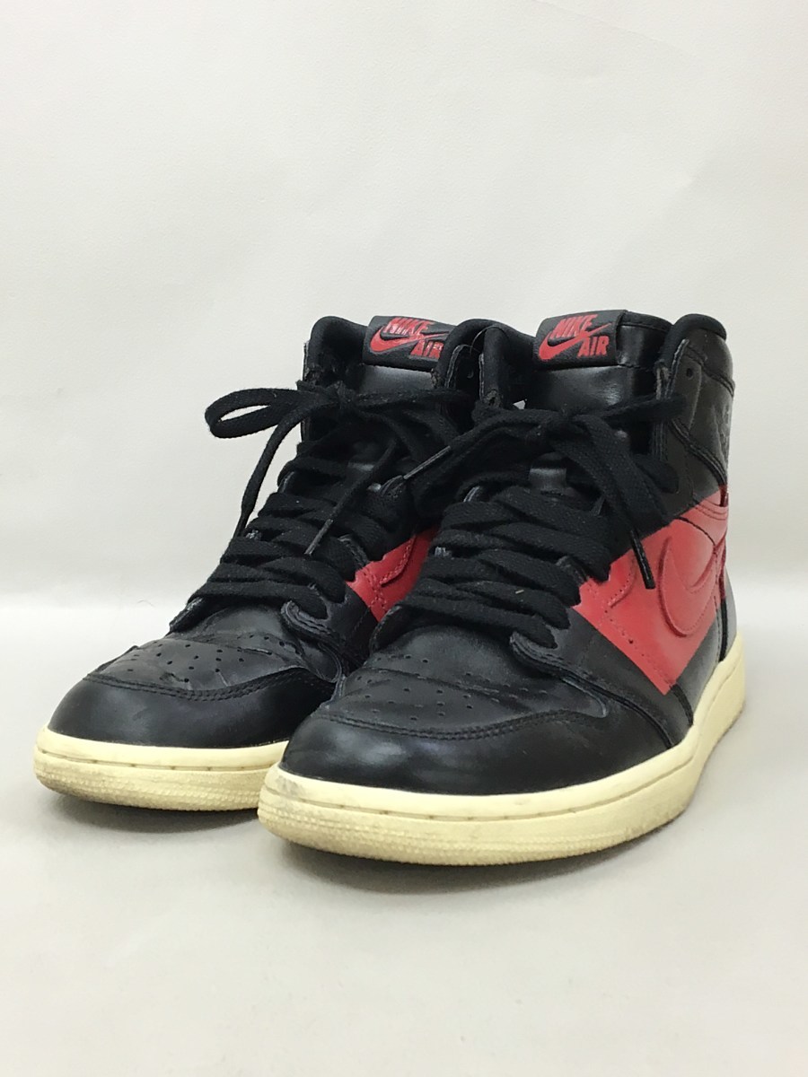 NIKE◇AIR JORDAN 1 HIGH OG DEFIANT/エアジョーダン1ハイ/ブラック