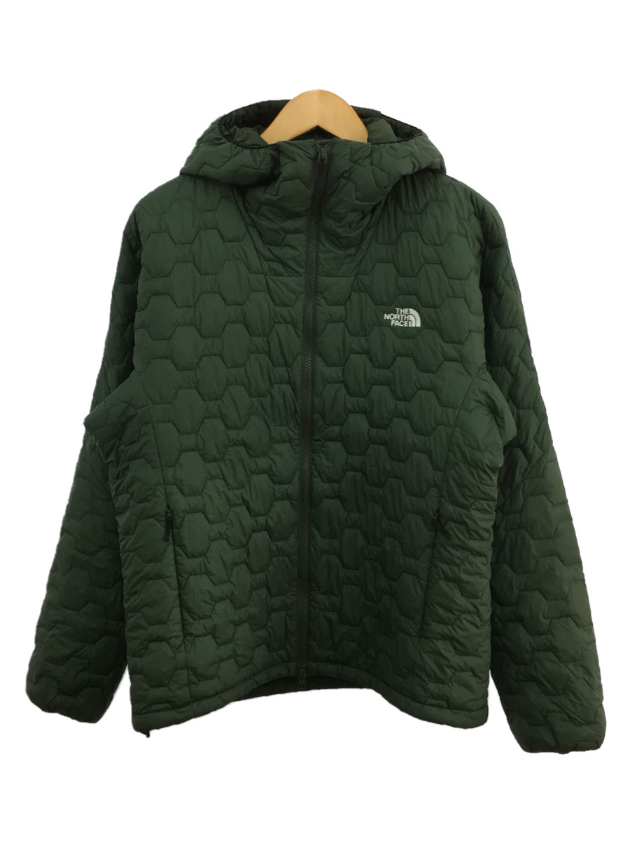 THE NORTH FACE◆REDPOINT LIGHT HOODIE_レッドポイントライトフーディ/L/ナイロン/GRN