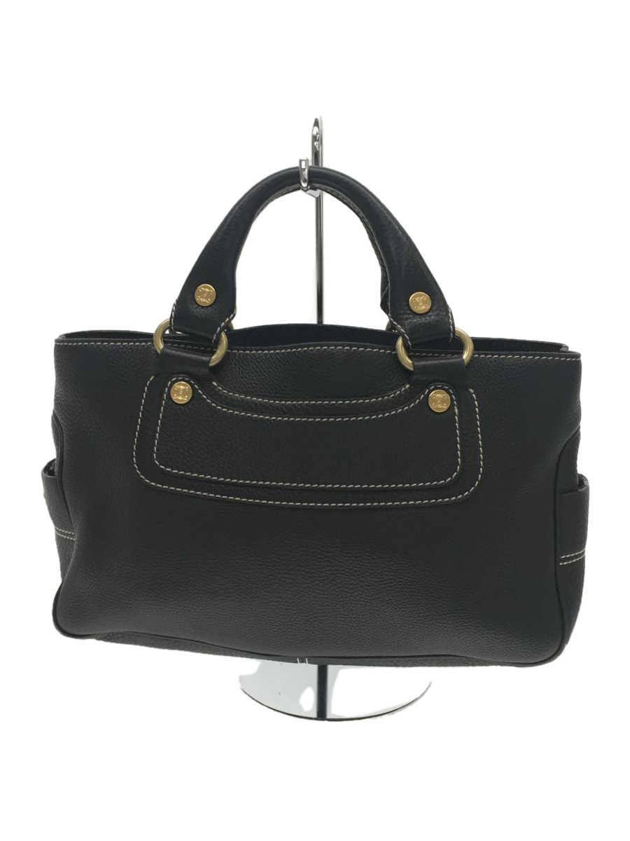 CELINE◇ブギーバッグ/ハンドバッグ/レザー/BLK