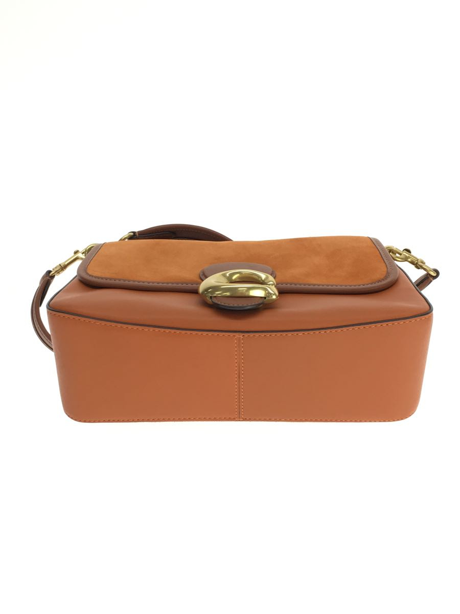 COACH◇ソフトタビー/ショルダーバッグ/スウェード/ブラウン/C5262