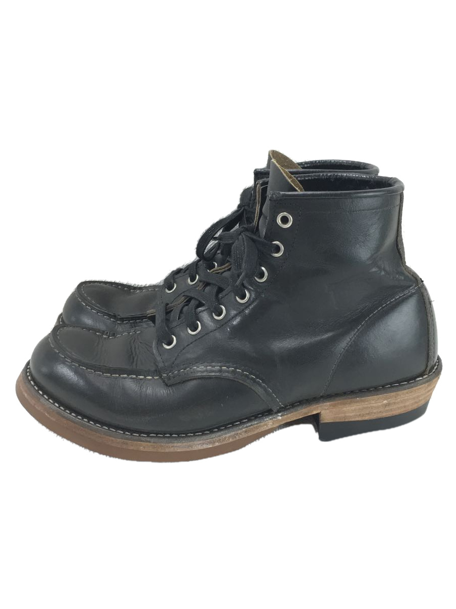 RED WING◇レースアップブーツ/27cm/BLK/レザー// Classic Work 6inch