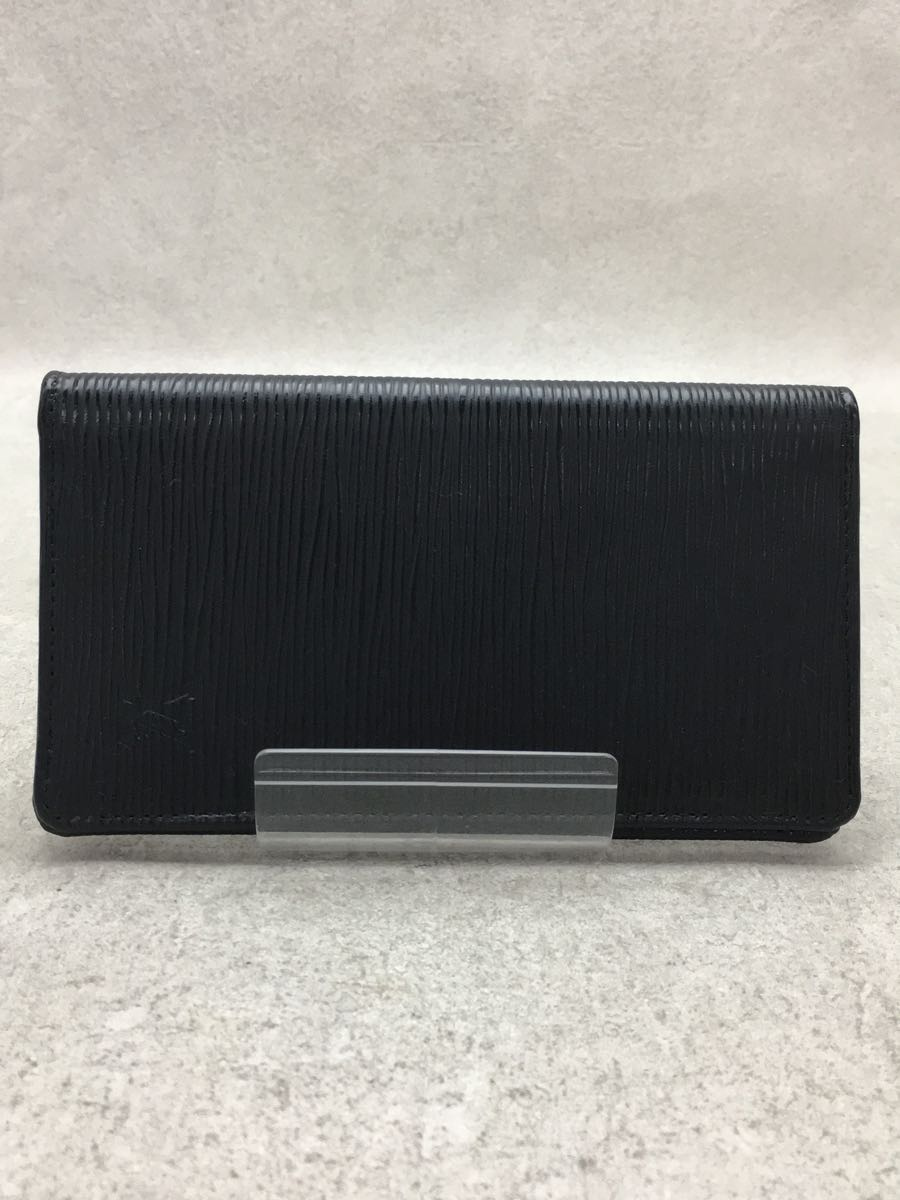 LOUIS VUITTON◇アジェンダポッシュ_タイガ_BLK/レザー/BLK/無地