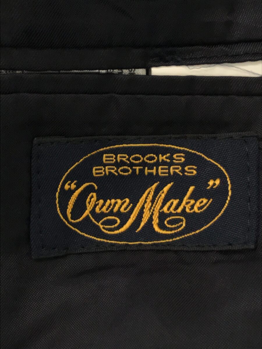 BROOKS BROTHERS◇テーラードジャケット/40/コットン/NVY/無地