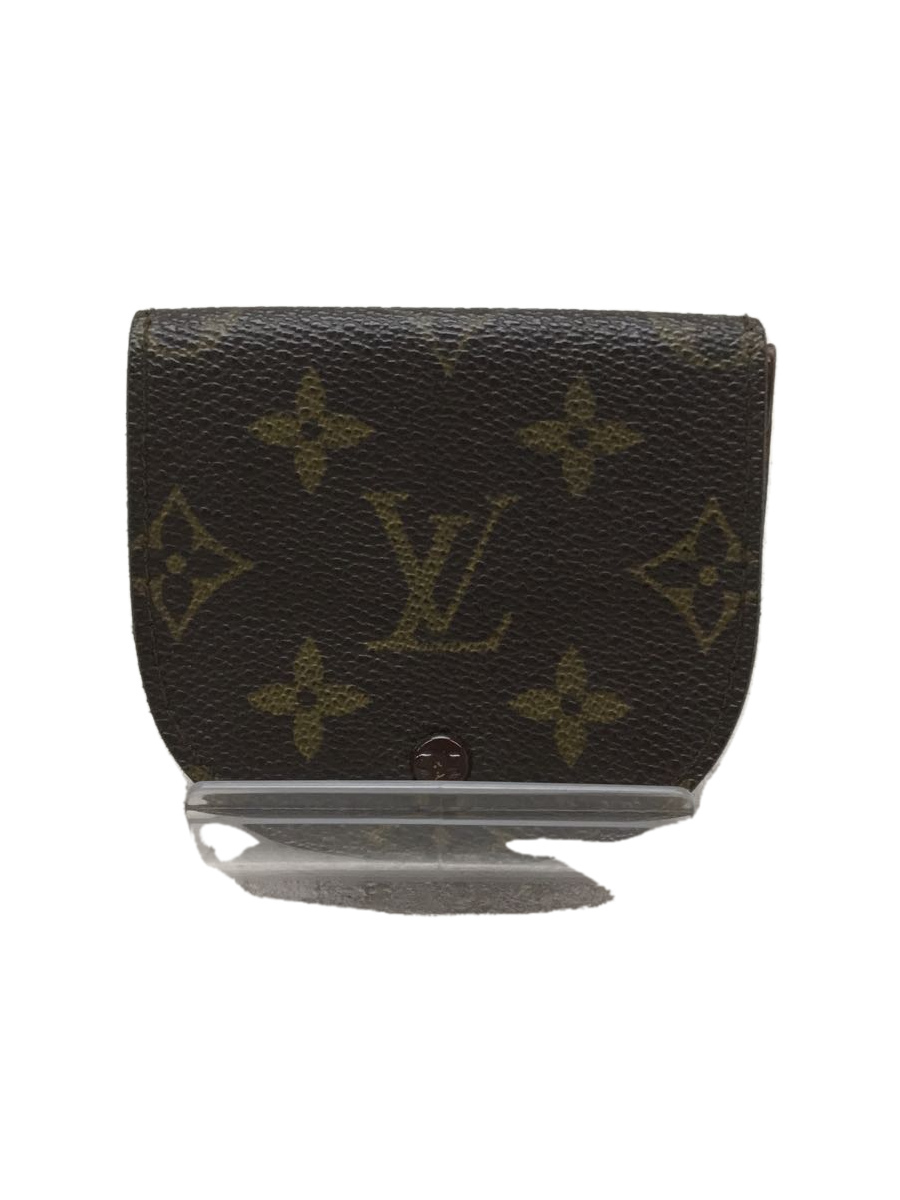 LOUIS VUITTON◇ポルト・モネ・グゼ_モノグラム_BRW PVC BRW メンズ