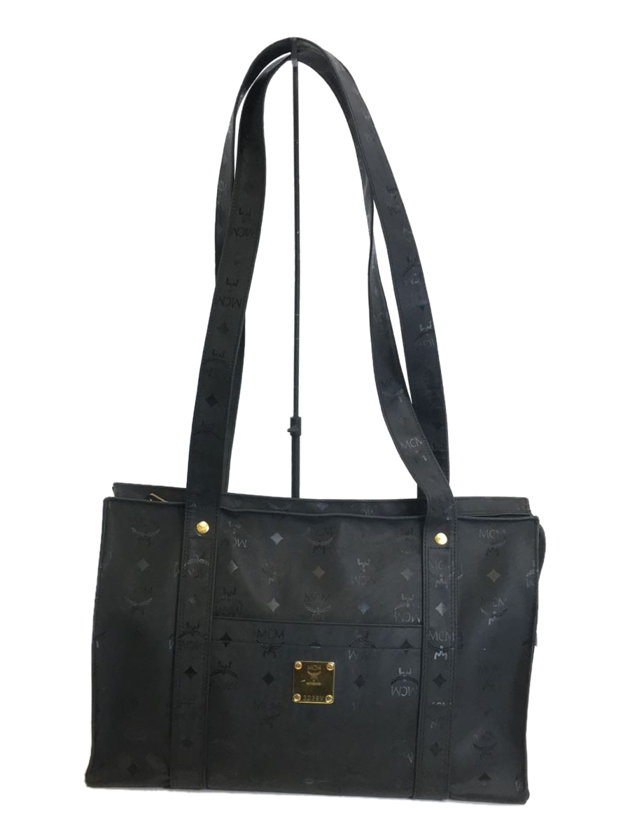 MCM◇トートバッグ/レザー/BLK/総柄/ヴィセトス www.smk-koperasi.sch.id