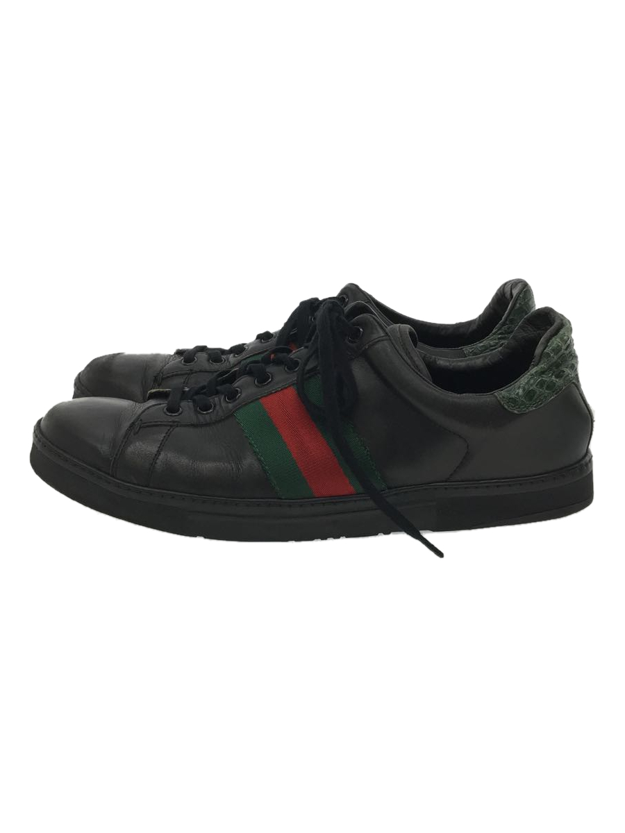 GUCCI◇125375/エース/シェリーライン/ローカットスニーカー/BLK www