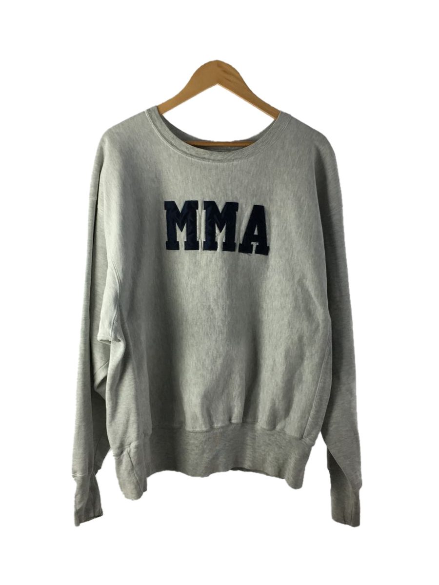 Champion◇スウェット/XL/コットン/GRY/無地/90s/リバースウィーブ/MMA