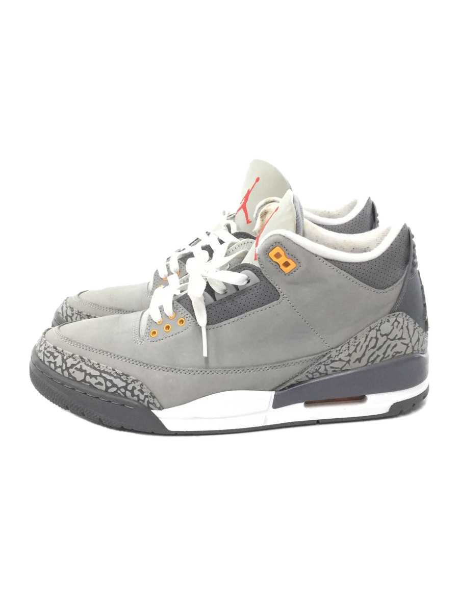 NIKE◇AIR JORDAN 3_エア ジョーダン 3/28.5cm/GRY | citerol.com.br
