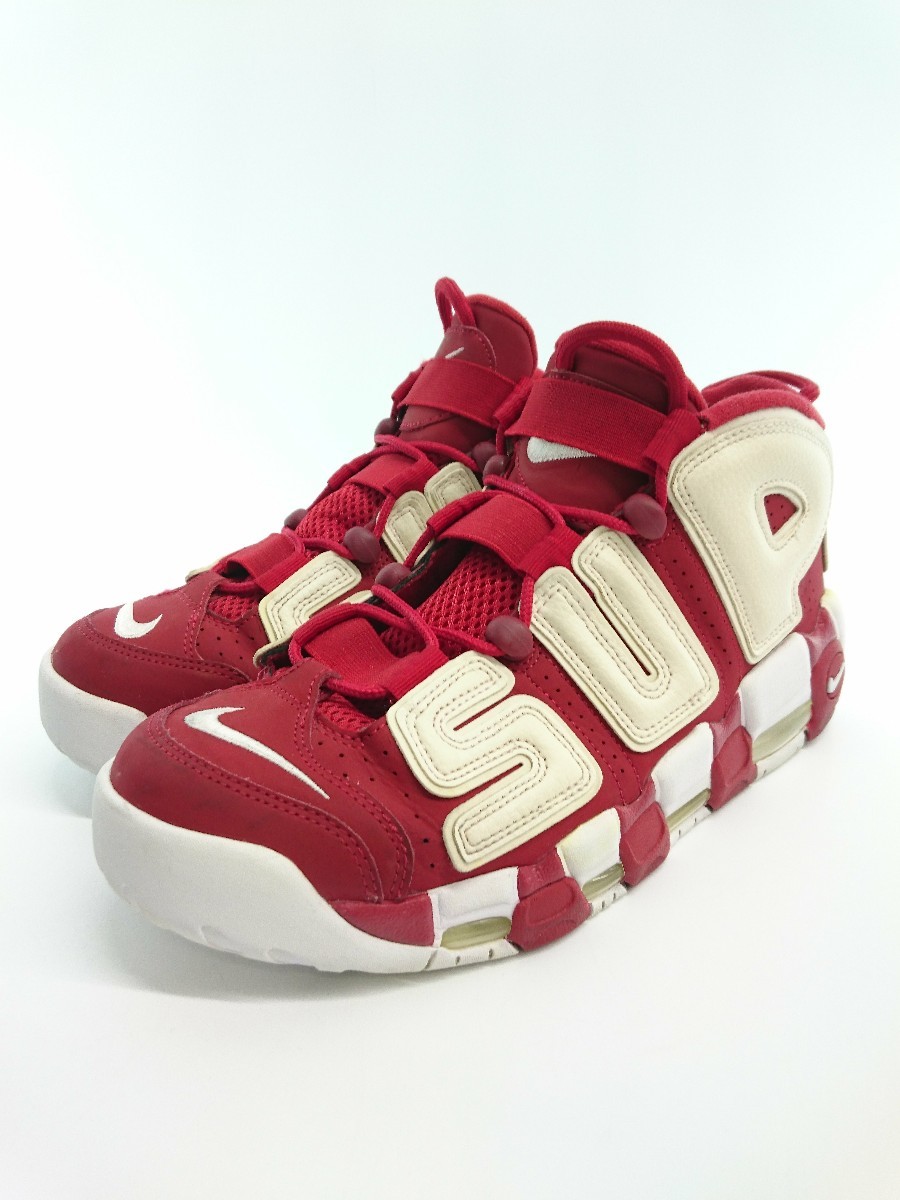 NIKE◆AIR MORE UPTEMPO/US9.5/RED/902290-600