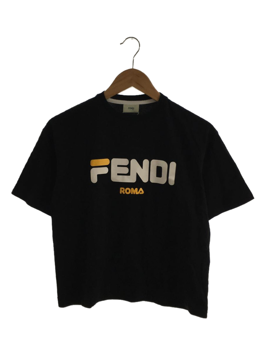 FENDI◇キッズ/Tシャツ/12A/160/コットン/BLK/プリント