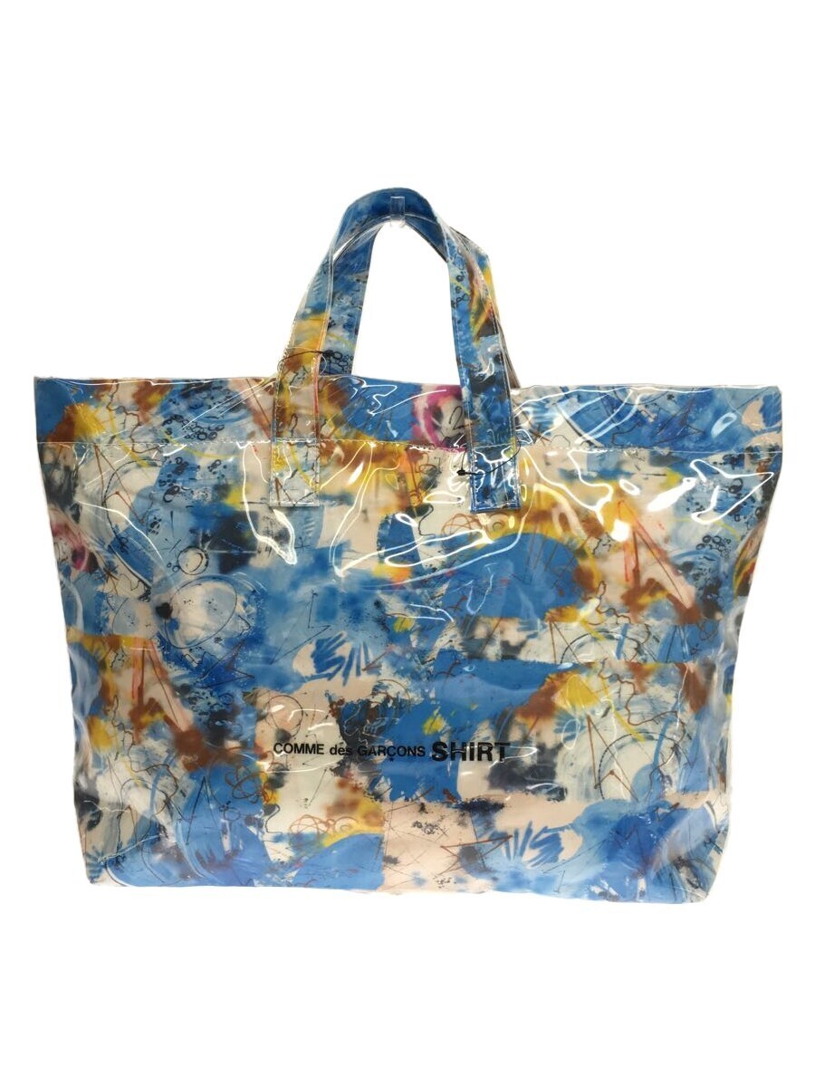 COMME des GARCONS SHIRT◇× FUTURA WIDE TOTE BAG/トートバッグ/PVC