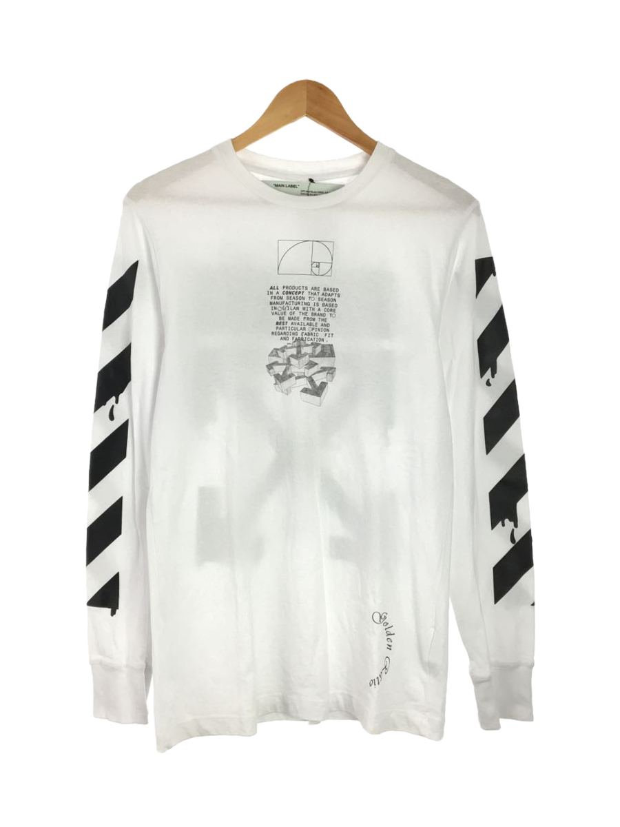 OFF-WHITE◇オフホワイト/長袖Tシャツ/S/コットン/WHT www.csm.fi.cr