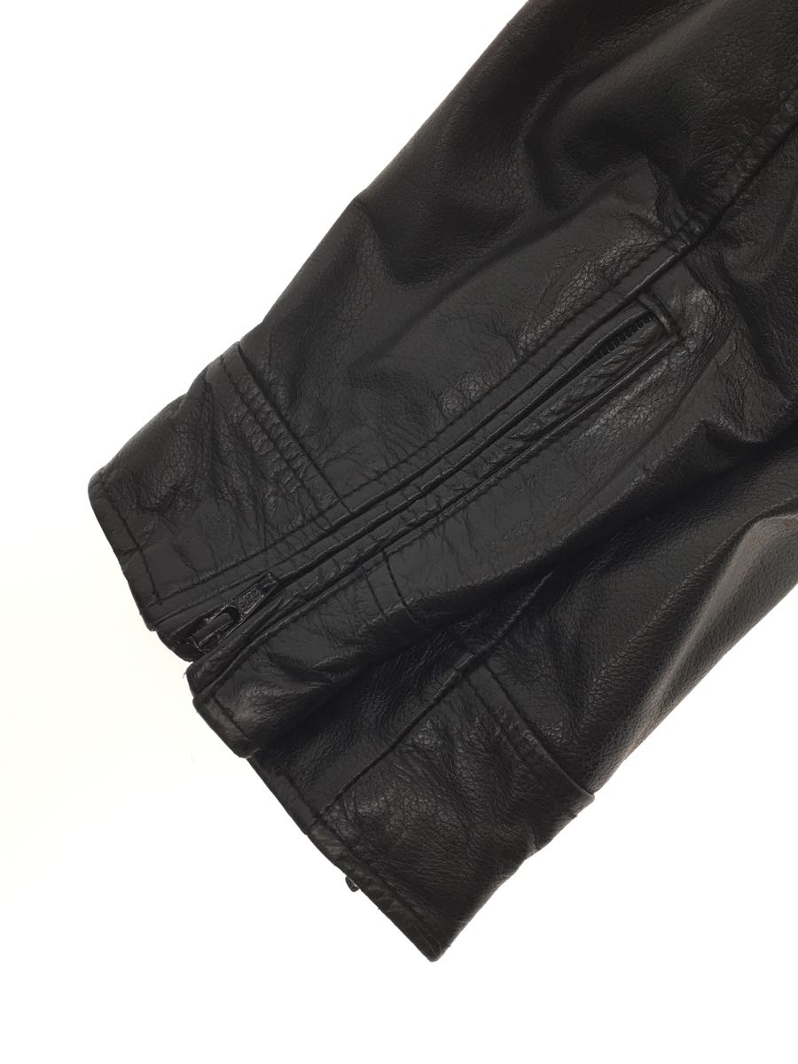 HARLEY DAVIDSON◇シングルライダースジャケット/-/レザー/BLK