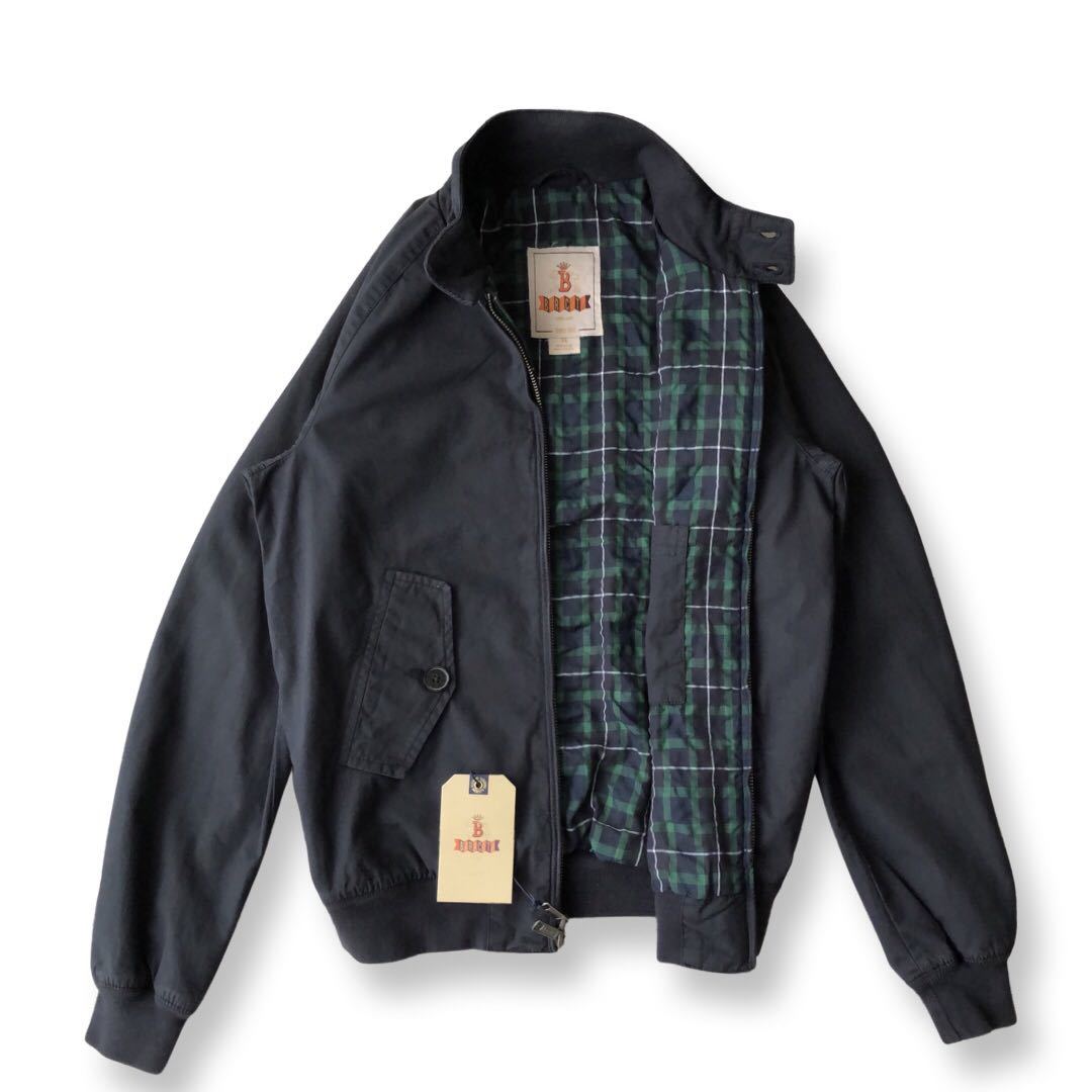 【新品タグ付き 】 バラクータG9 ガーメントダイ ハリントンジャケット 36 ネイビー 紺 Baracuta スイングトップ 英国 イギリス