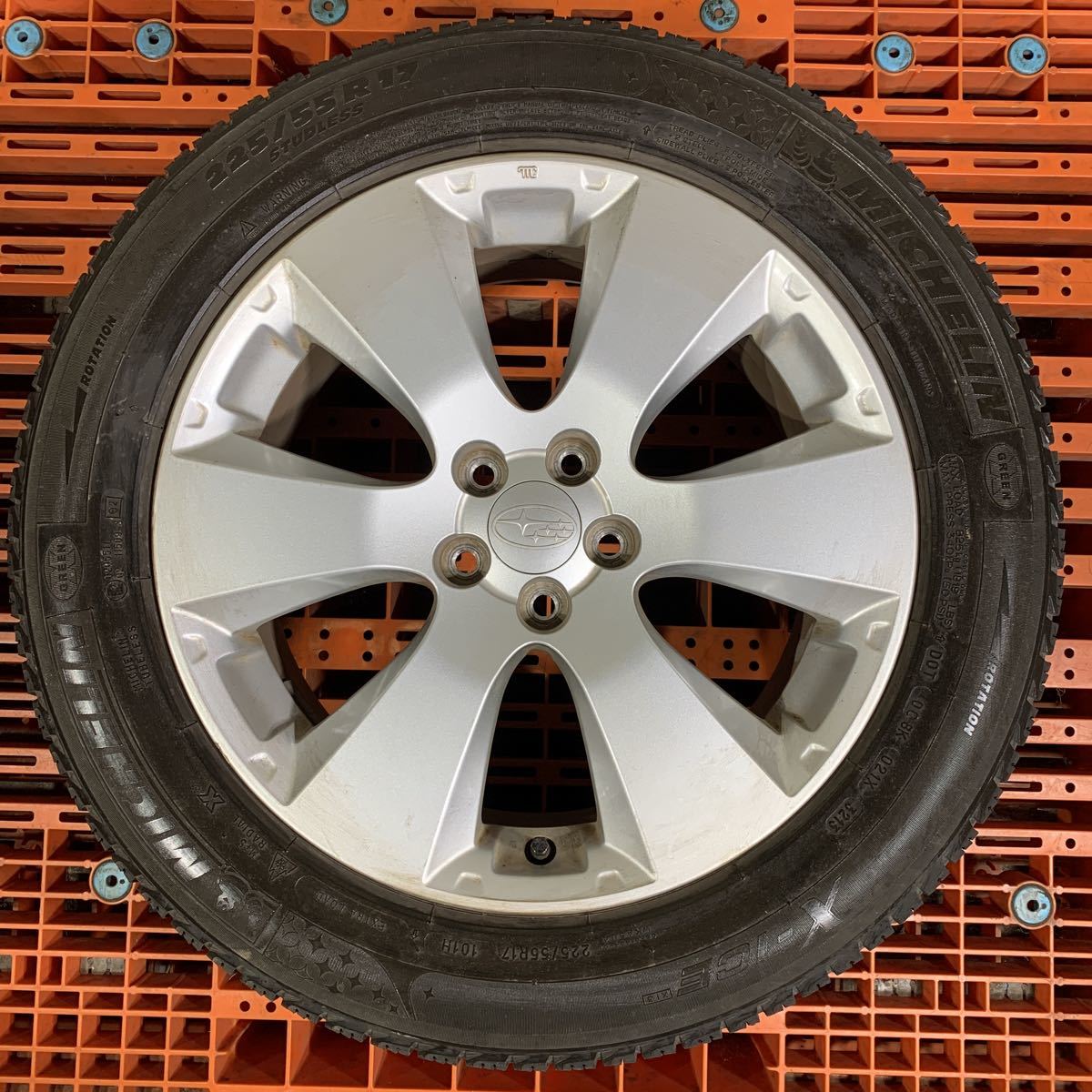 ヤフオク! - SUBARU スバル純正 17インチ アルミホイール 4本...